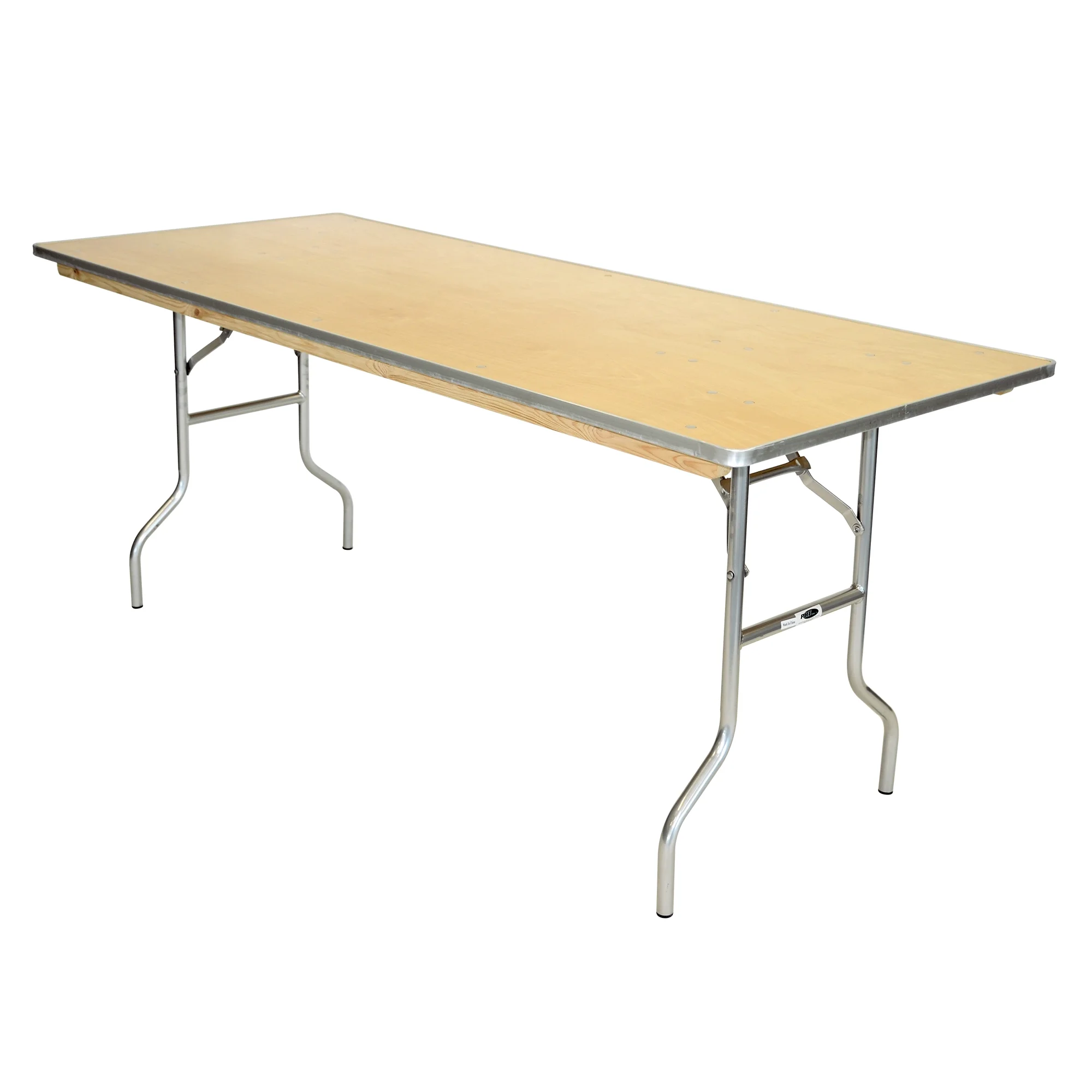 Table - 6'X24" WFT Series Russian Birch Wood Banquet - Metal Edge