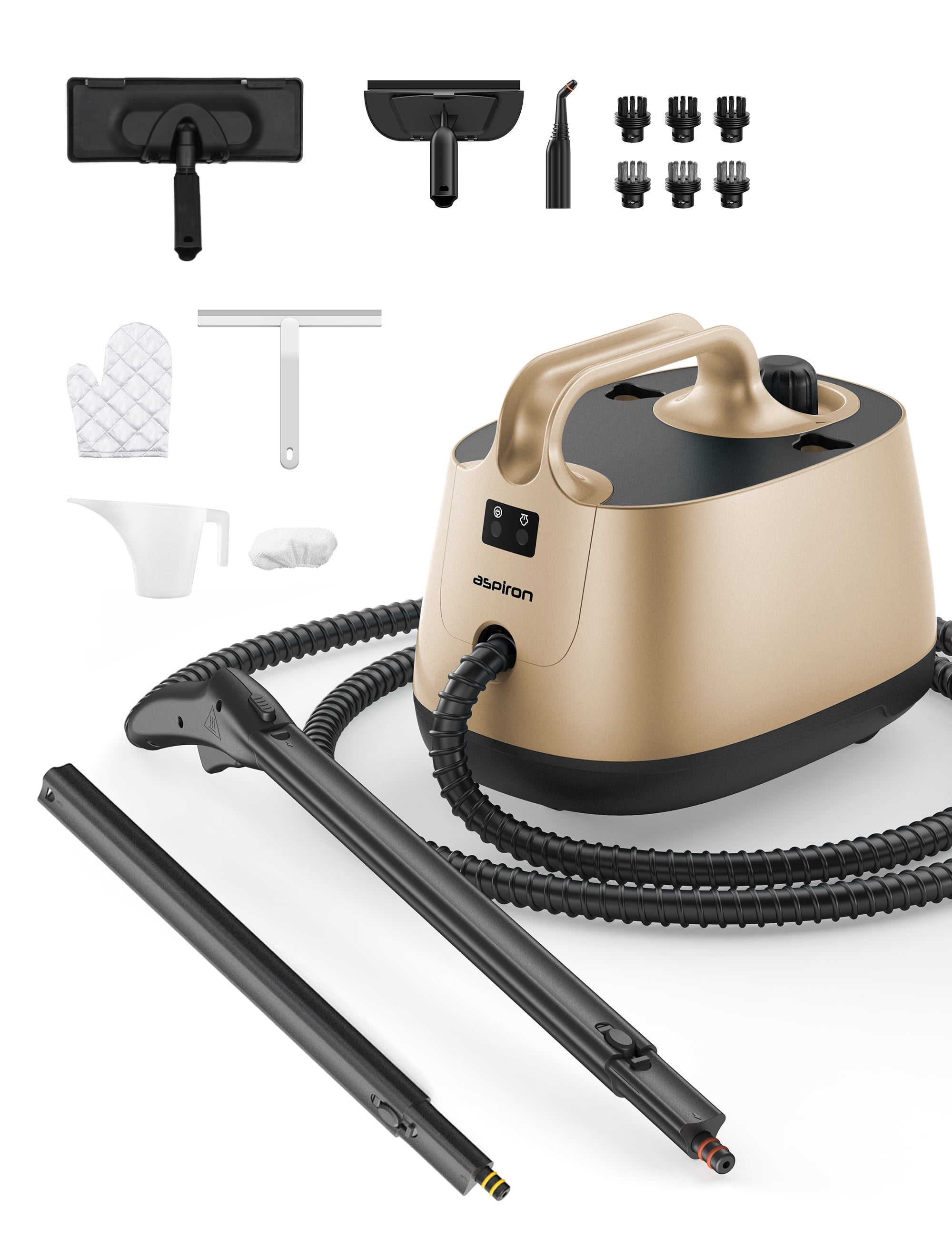 TaoTronics Steam Cleaner, Portable Multipurpose Steam Cleaner for Car, with 21 Accessories, 5 Mins Heating with 1.5L Tank, for Carpet and Upholstery