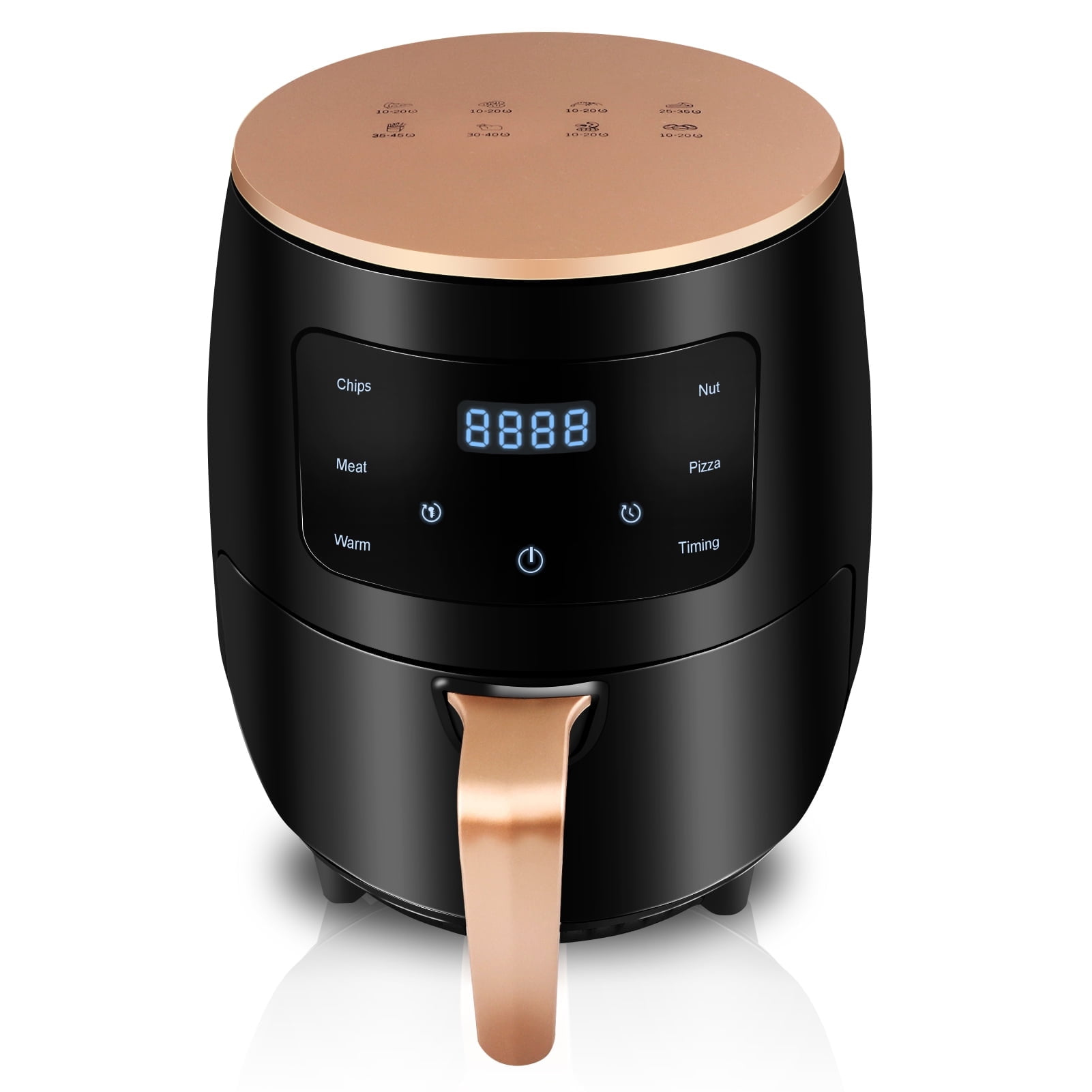 Tebru 6.5 qt Air Fryer, Black - Touch Screen