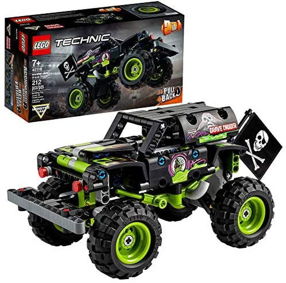 Technic Monster Jam Grave Digger 42118 Model Building Kit for Boys and Girls Who Love Monster Truck Toys, New 2021 (212 Pieces)