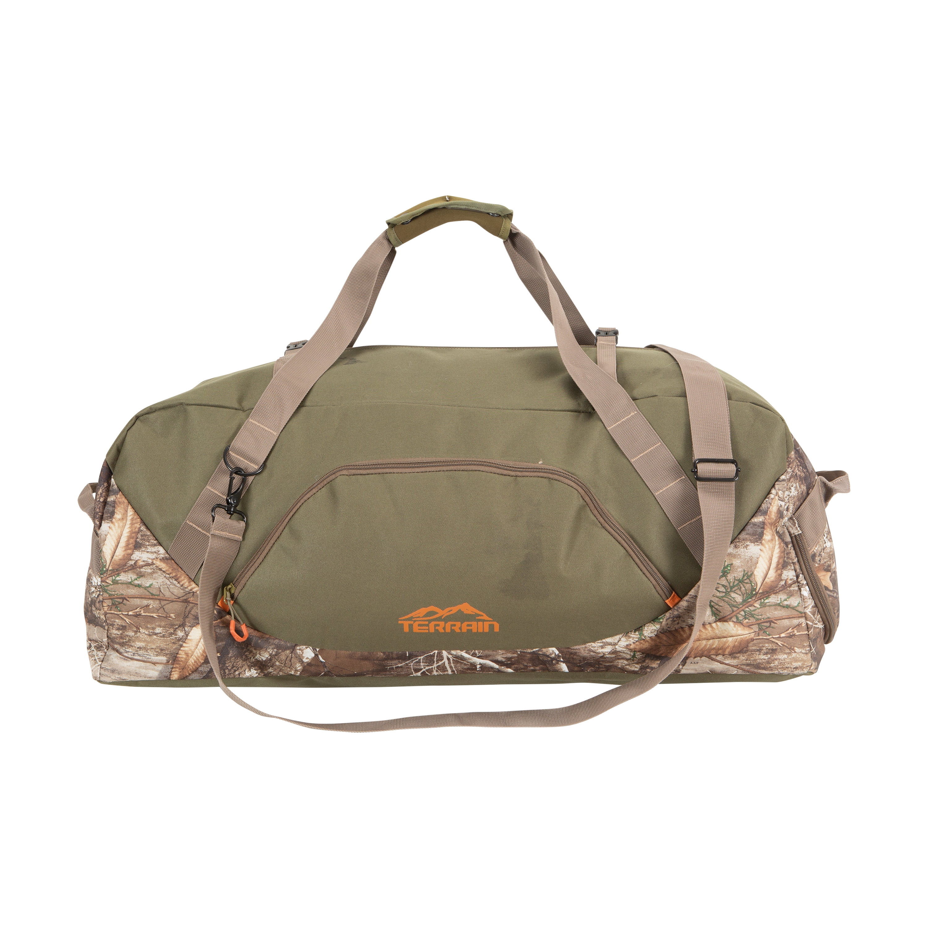Terrain Basin Travel Duffel Bag, Medium, Realtree Edge, Sports Duffel Bag for Hunting, Polyester, 3 Pockets