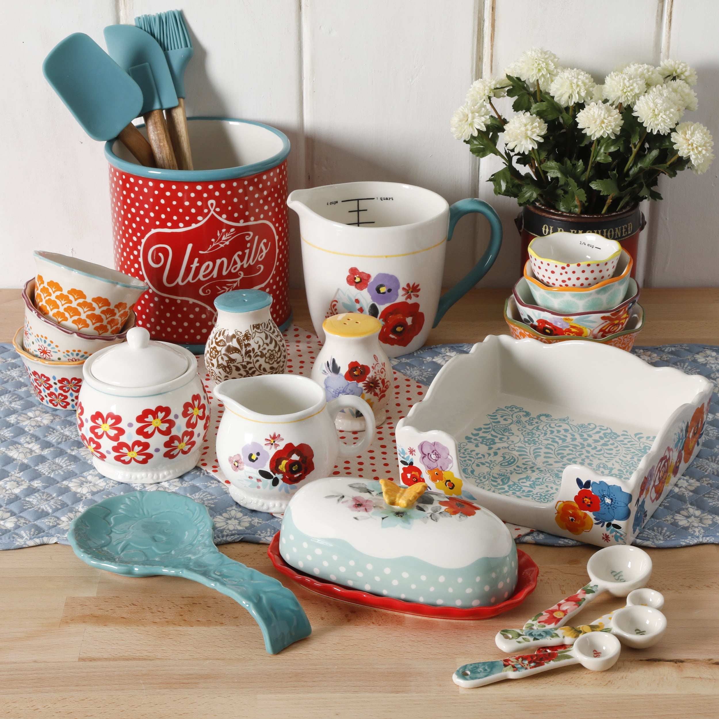 The Pioneer Woman Flea Market 25-Piece Pantry Essential Set