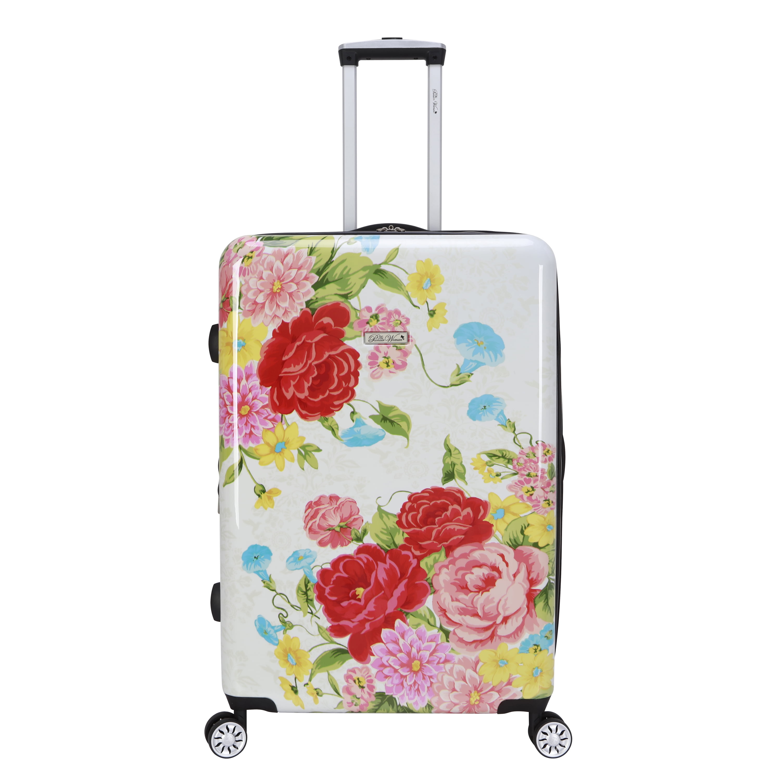 The Pioneer Woman 27-inch Hardside Checked Luggage, Sweet Rose