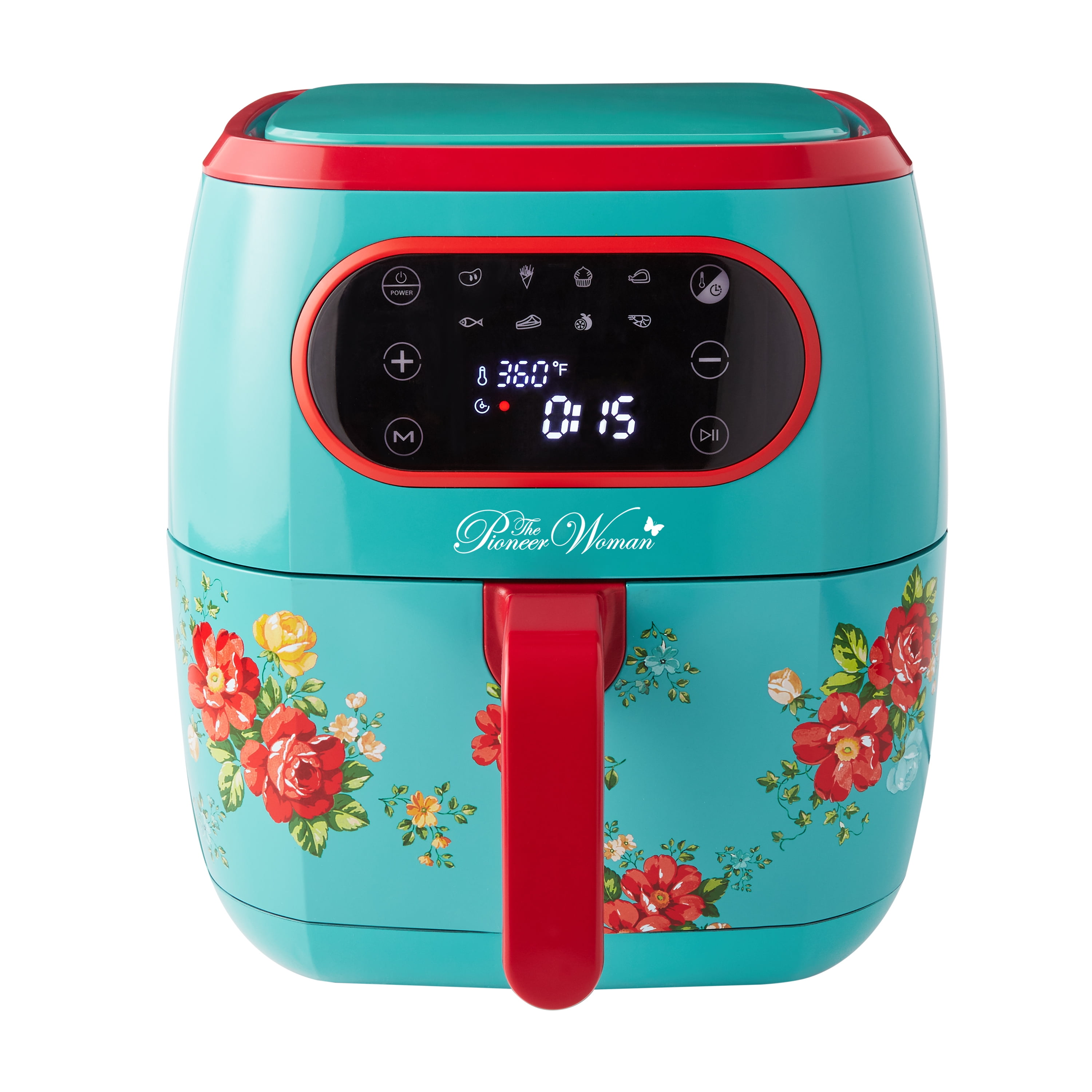 The Pioneer Woman 6.3 qt Air Fryer, Vintage Floral - LED Screen
