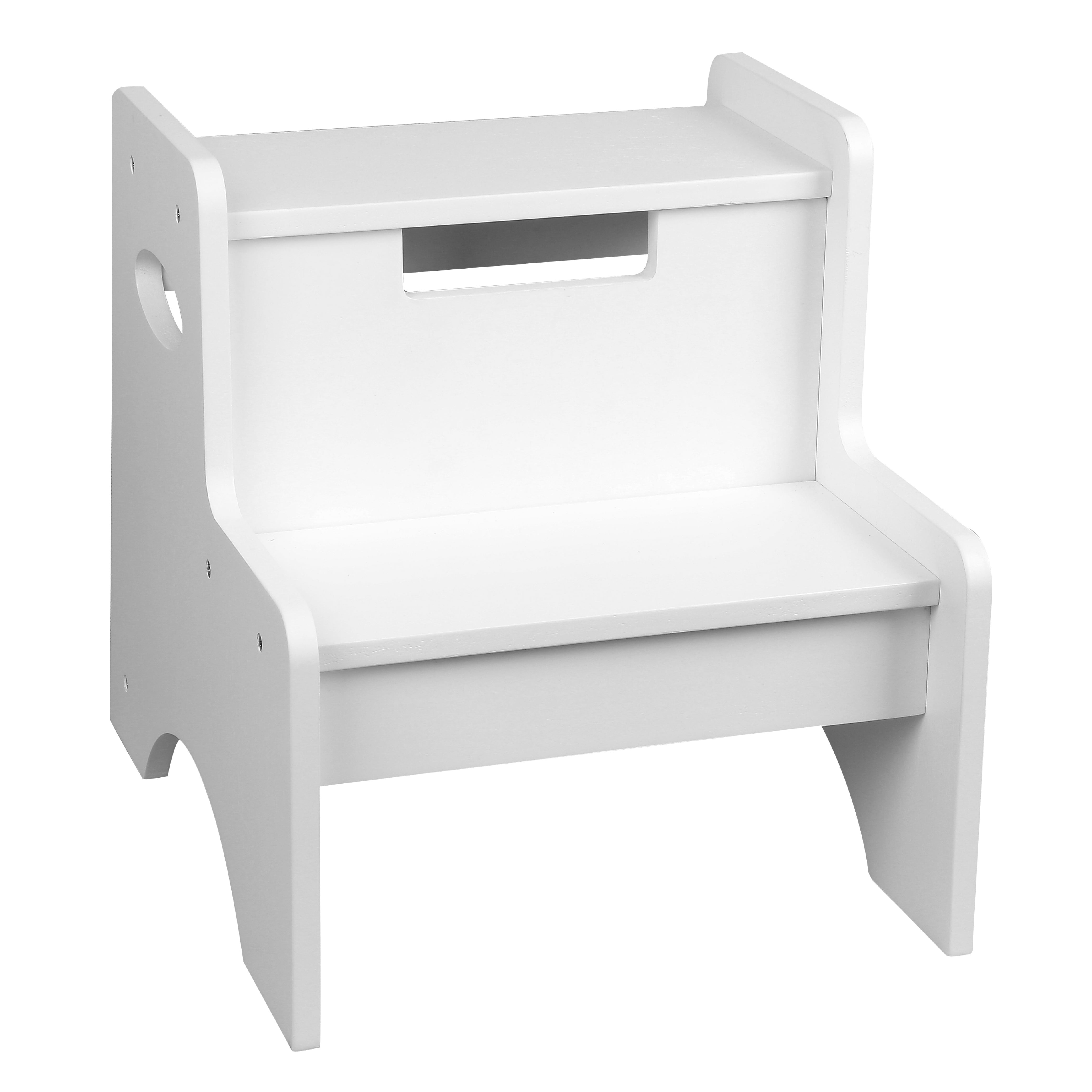 Two Step Stool - White