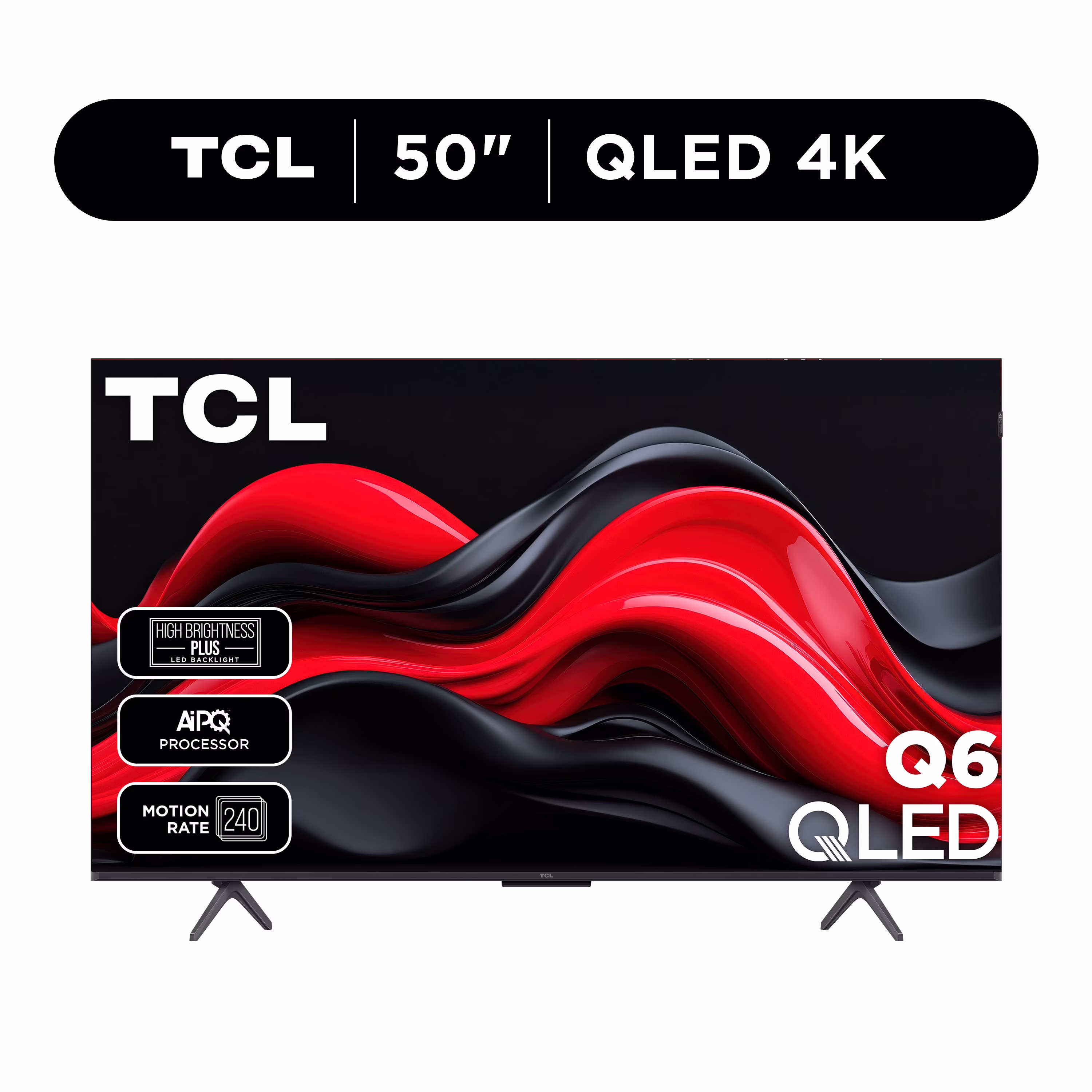 TCL 50” Class Q6 QLED 4K UHD HDR Smart Google TV (NEW 2024) - 50Q651G
