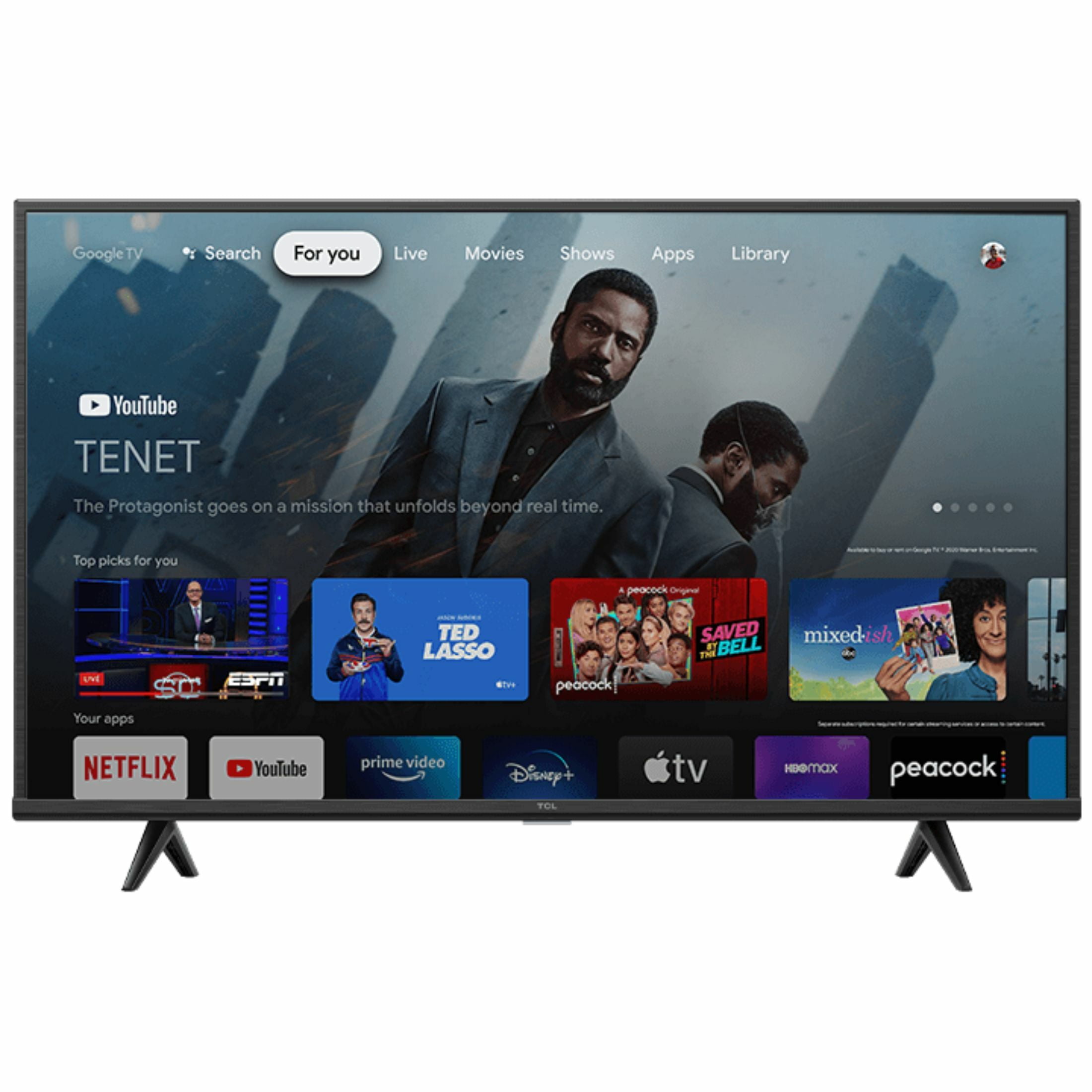 TCL 50in. Class 4-Series 4K UHD HDR LED Smart Google TV - Black