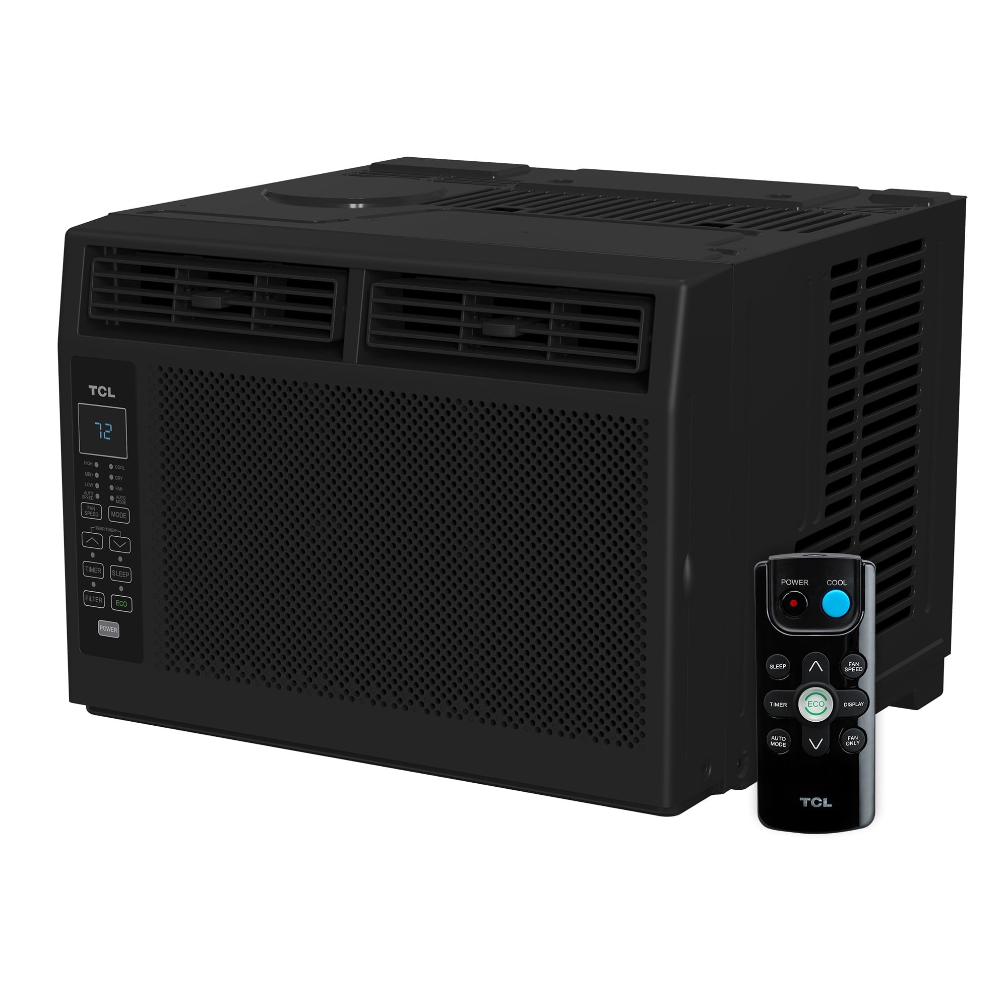 TCL 6,000 BTU Window Air Conditioner (Black) - 250 Sq. Ft., LED Display, Included Remote - W6W32-B