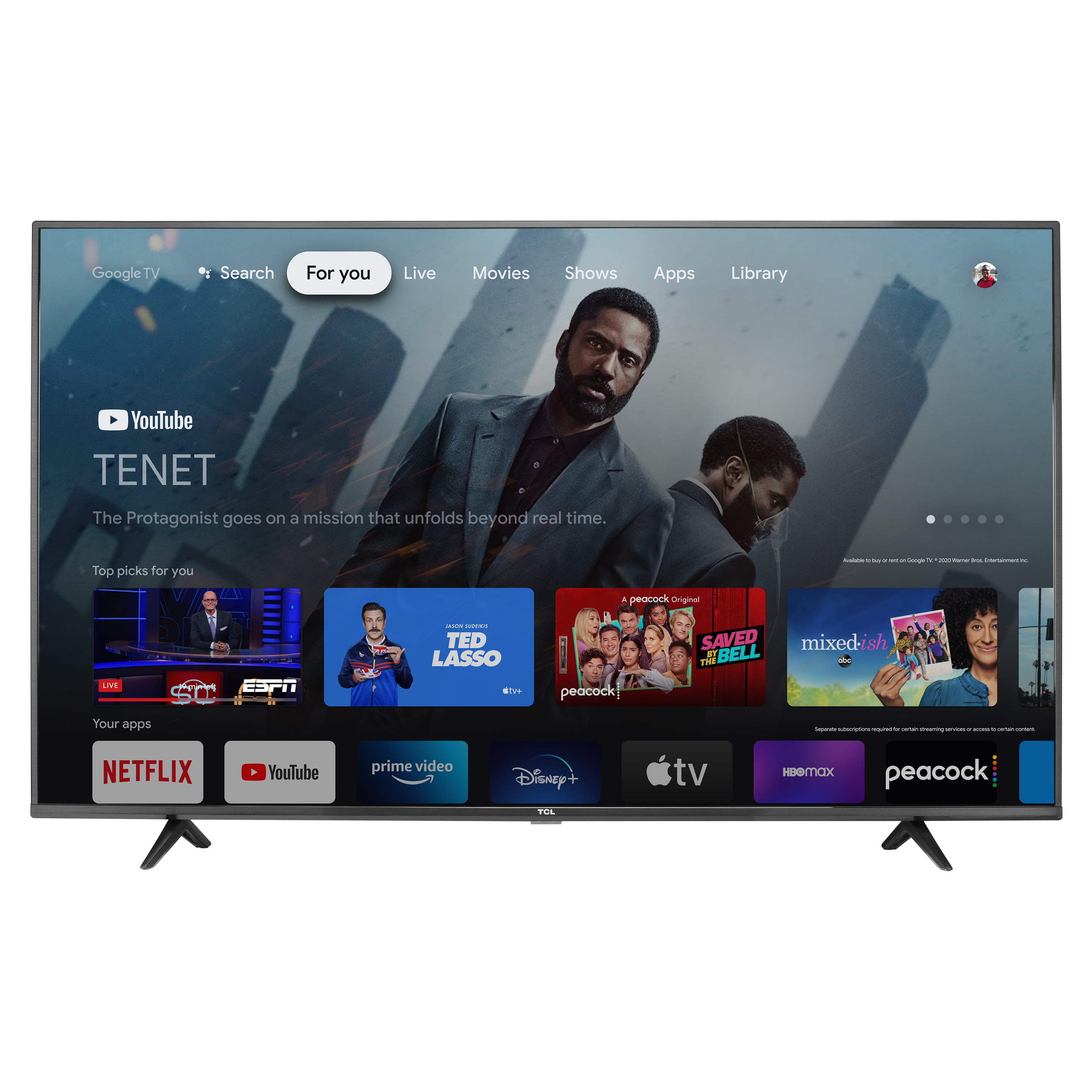 TCL 65" Class 4-Series 4K UHD HDR LED Smart Google TV - 65S446