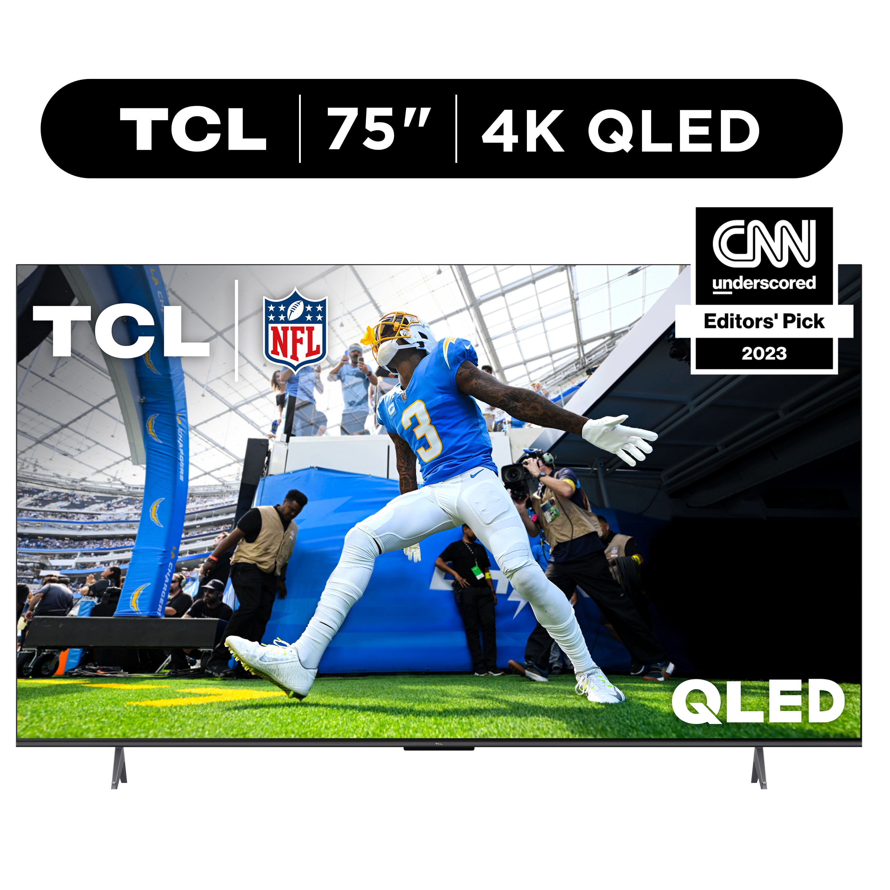 TCL 75” Class Q Class 4K QLED HDR Smart TV with Google TV, 75Q650G