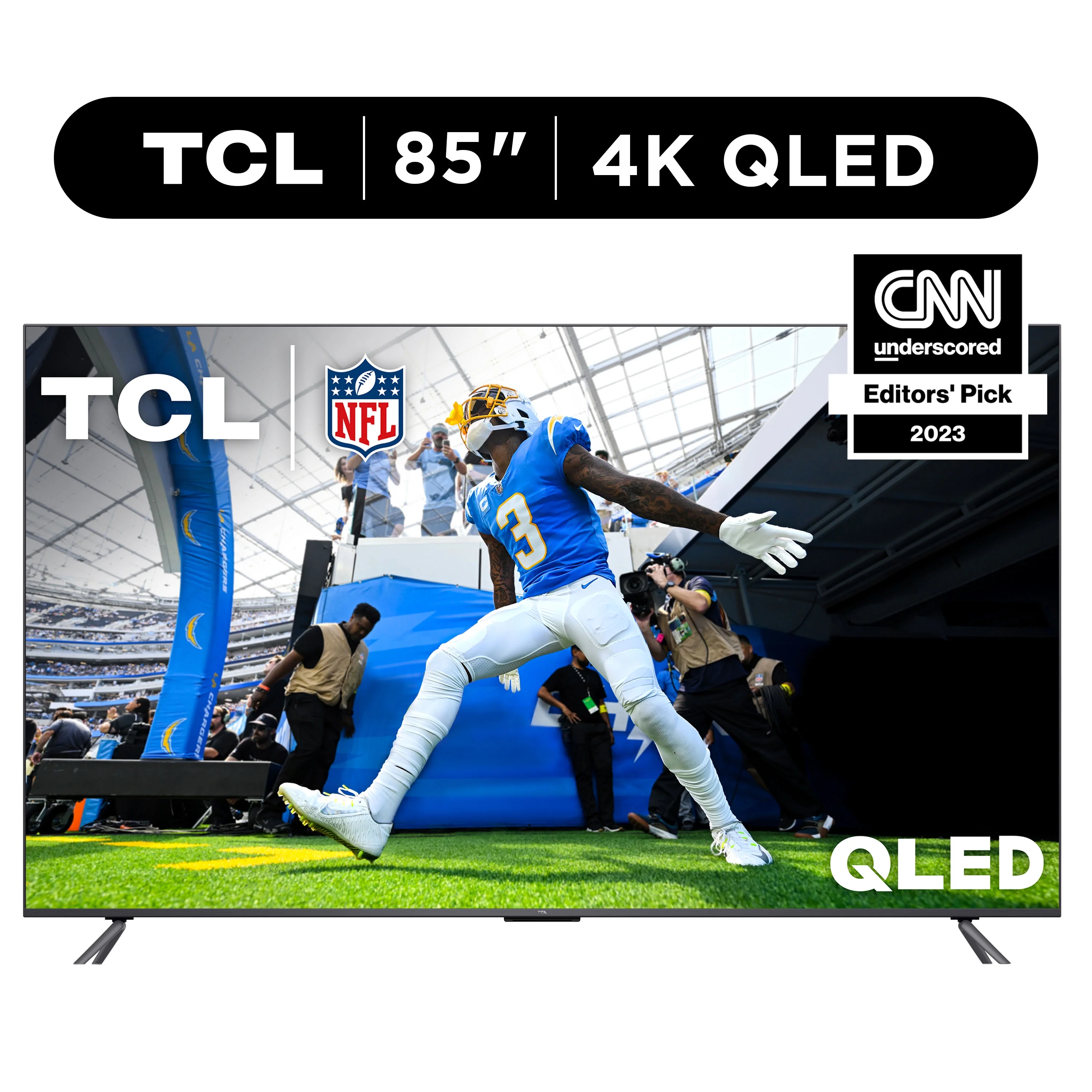 TCL 85” Class Q Class 4K QLED HDR Smart TV with Google TV, 85Q650G