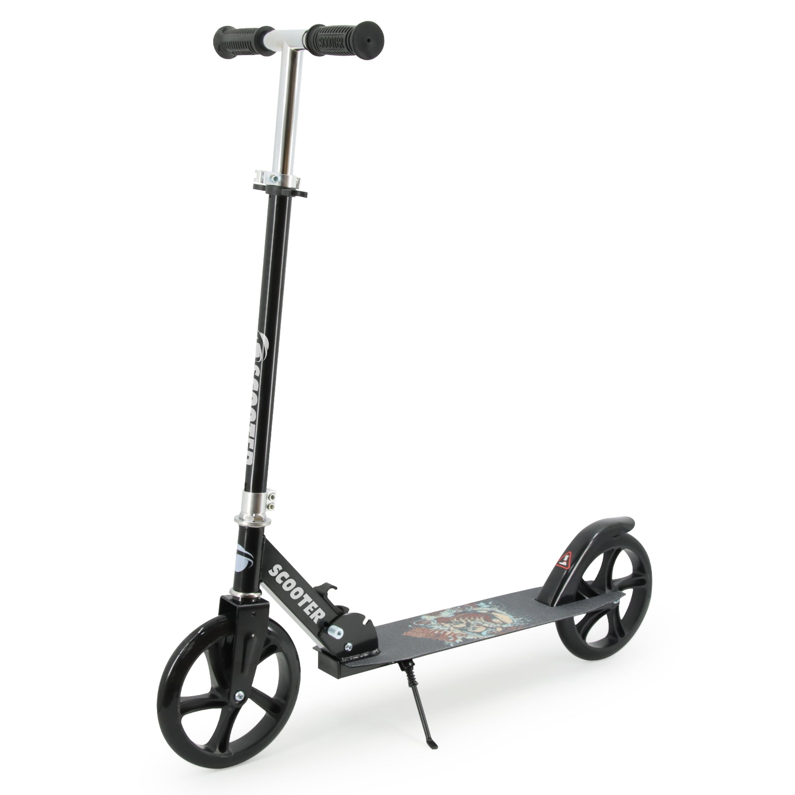 TENBOOM Kick Scooter, Black, 3 Adjustable Levels, for Kids, Teens, and Adults, Max Load 240 lbs