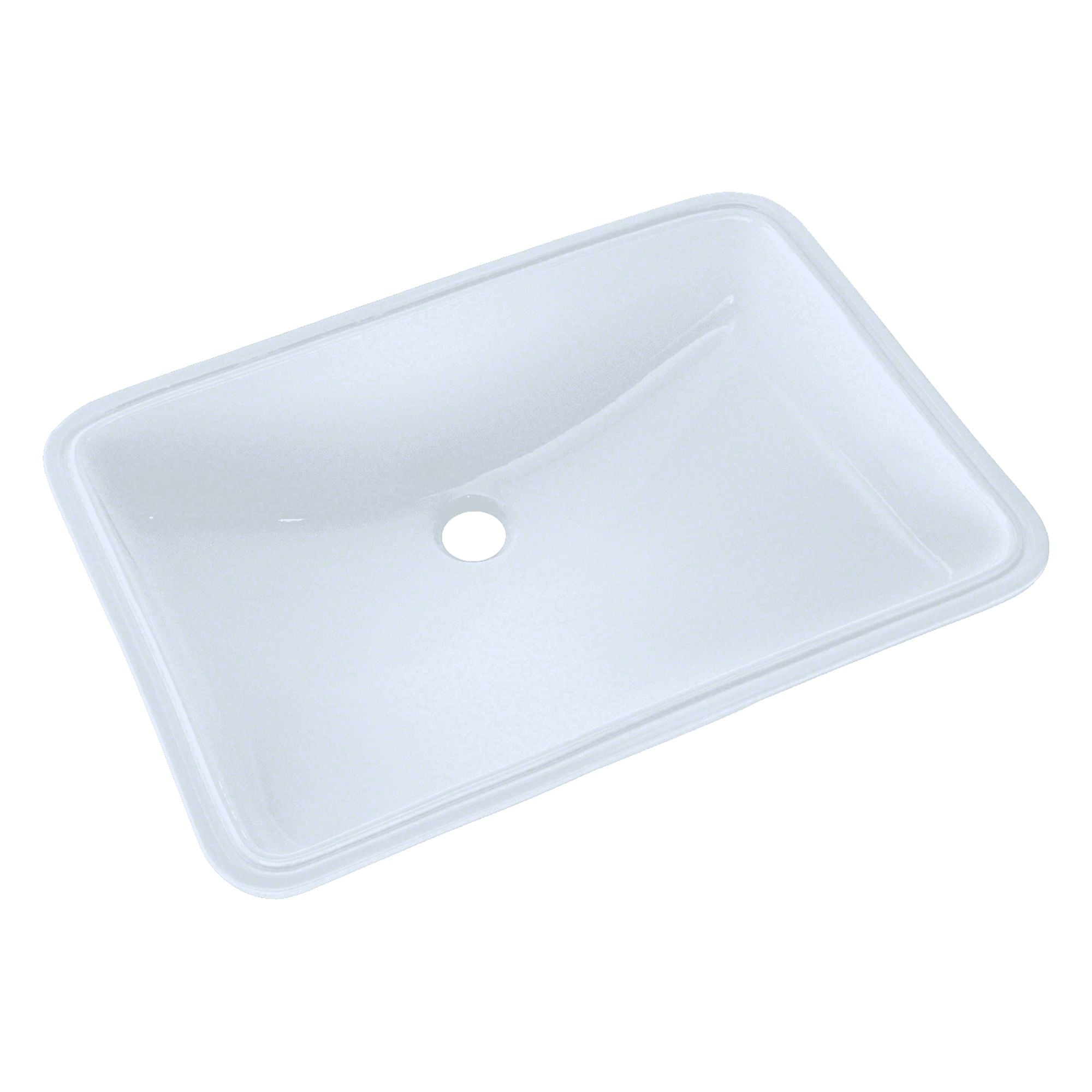 TOTO® 21-1/4" x 14-3/8" Large Rectangular Undermount Bathroom Sink with CEFIONTECT, Cotton White - LT540G#01