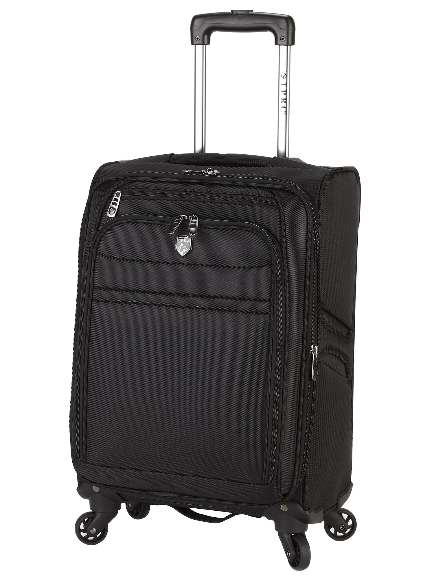 TPRC Lexington II 20" Rolling Expandable Carry-on 4-Wheel Spinner Luggage -Black