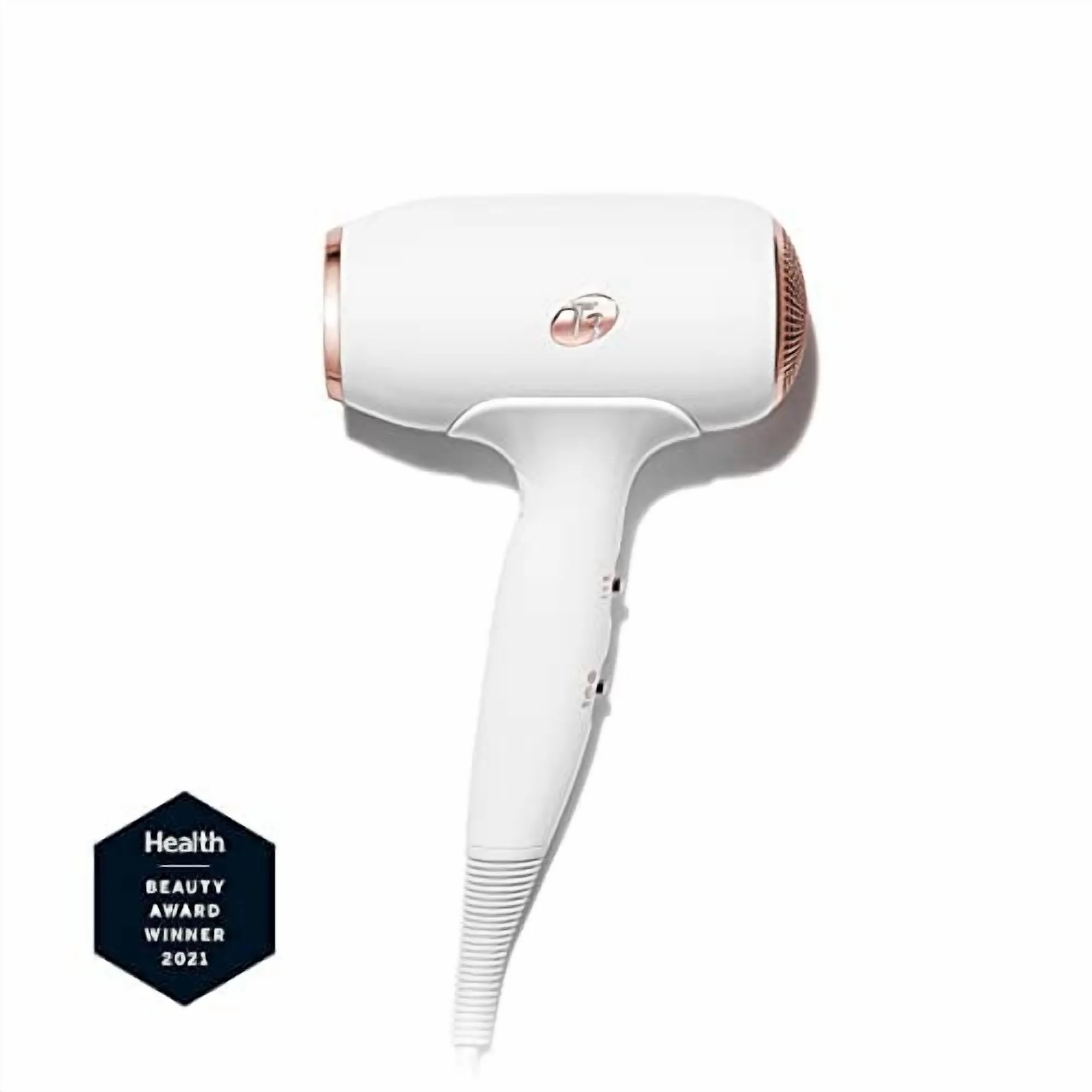 T3 Fit Compact Hair Dryer, White/Rose Gold 1 Count
