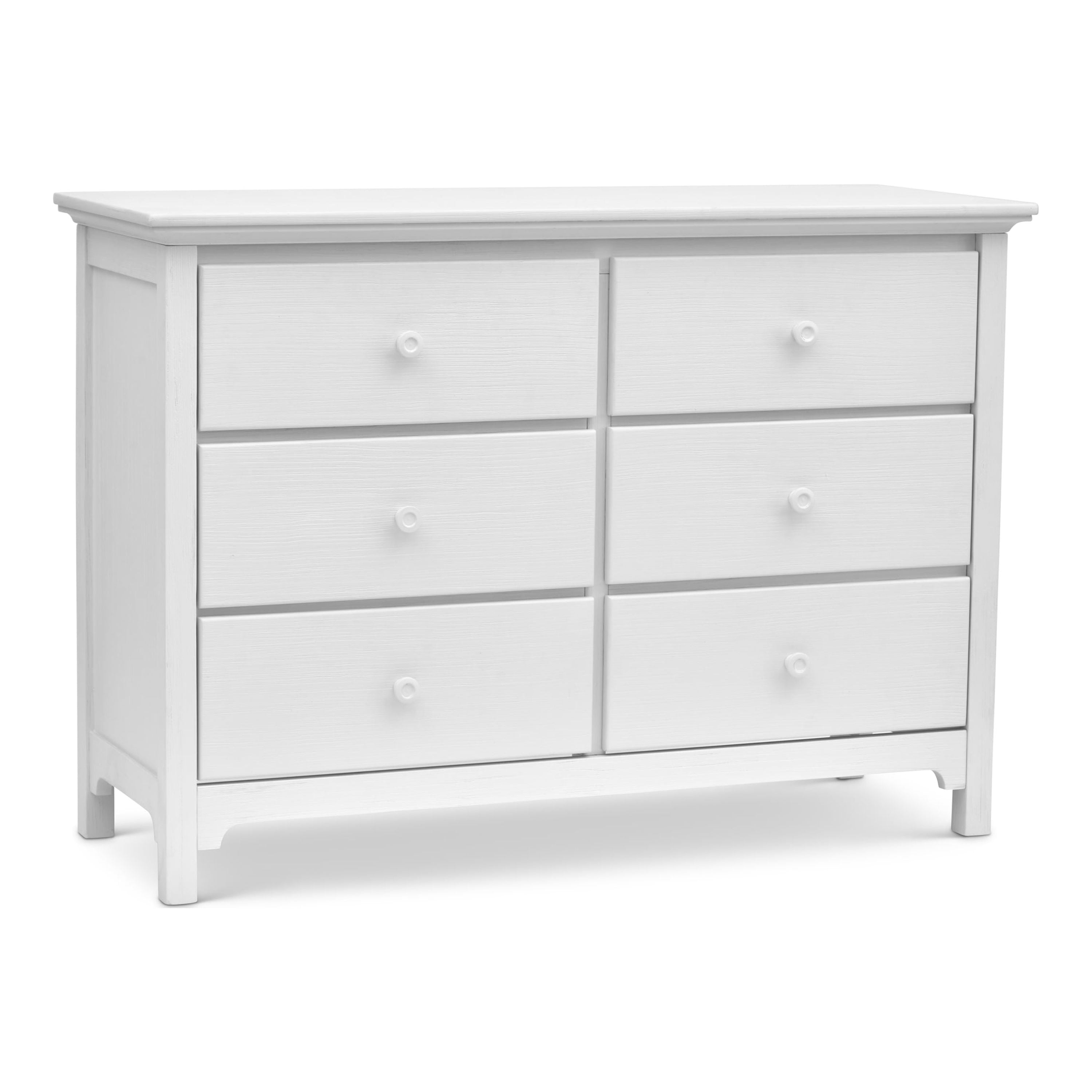Ti Amo 6 Drawer Double Dresser, Farmhouse White