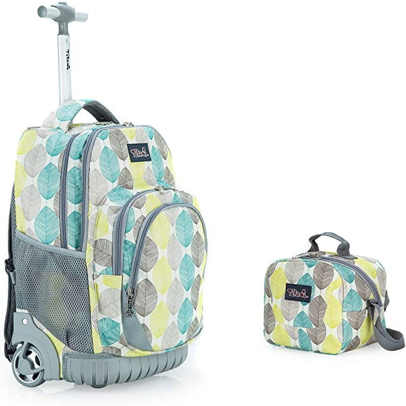 Tilami Rolling Backpack Laptop 18 inch with Lunch Bag