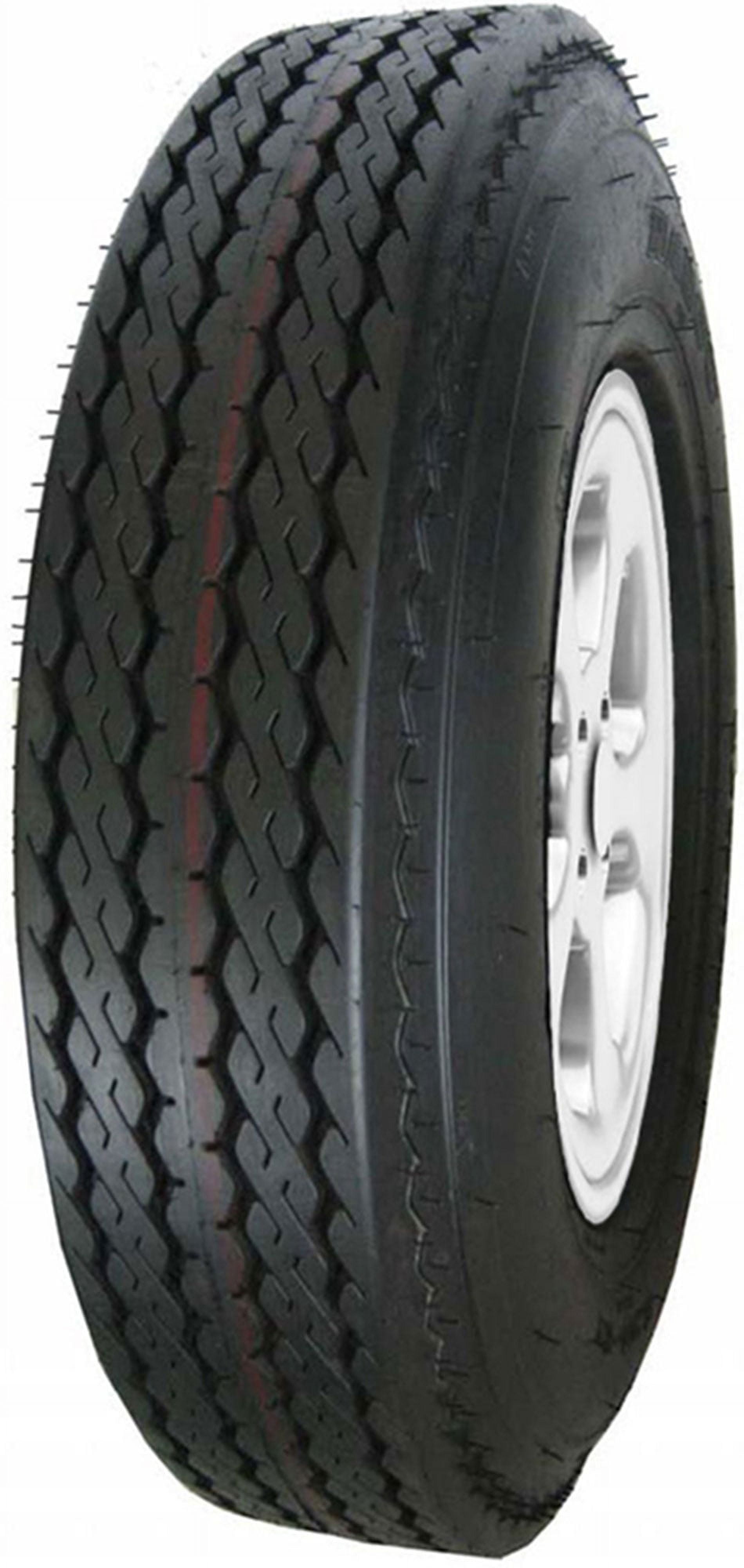 Hi-Run SU02 4.80-12 4PR Trailer Tire & 12X4 4-4 White Wheel Assembly