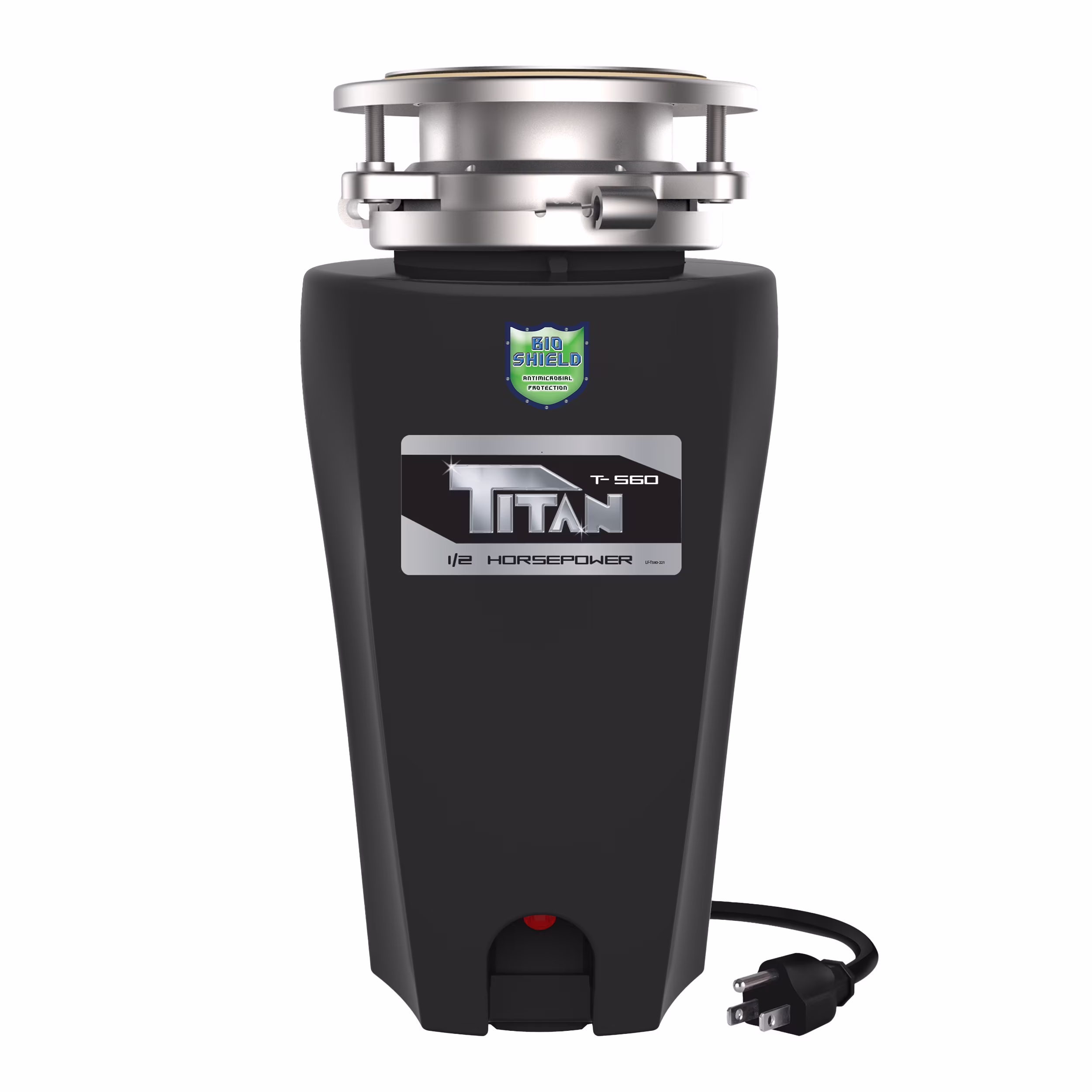 Titan 1/2 HP Economy Garbage Disposal Compact Shell 5.2x12.9" 10-US-TN-560-3B