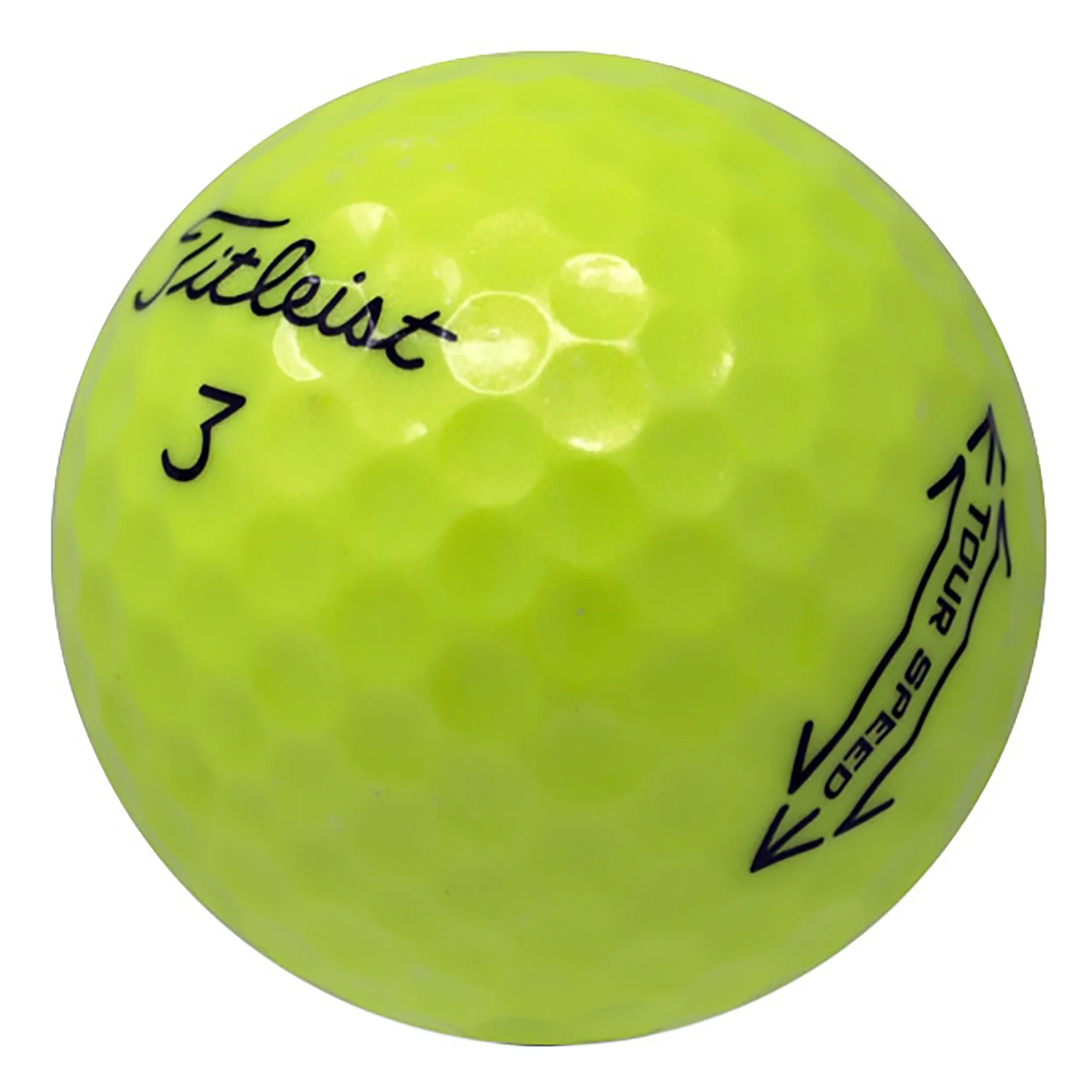 Titleist Tour Speed Yellow Golf Balls, Mint, 5a, AAAAA Quality, 24 Pack, Yellow