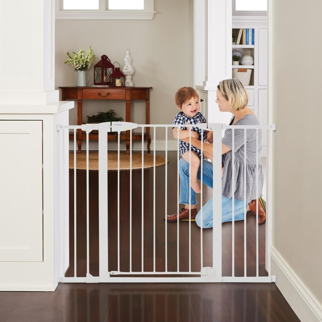 Toddleroo by North States Bright Choice Extra-Wide Child Safety Gate, 30" Tall, White