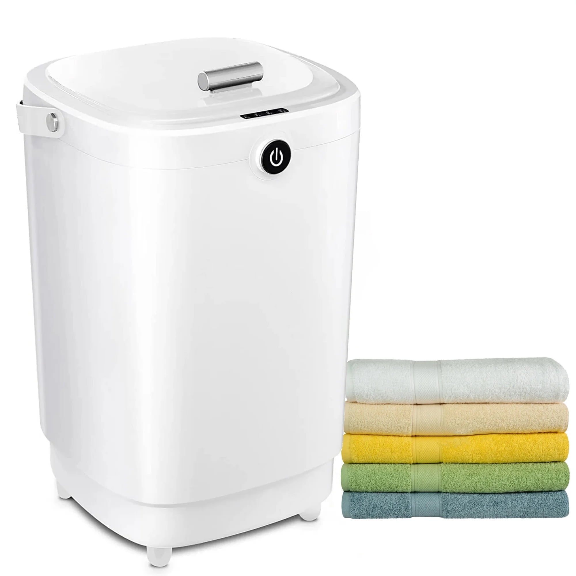Towel Warmers for Bathroom 20L Towel Warmers Buckets Spa With 15/30/45/60 Timing Luxury Large Warmer Fits Up to Two Oversized Towels, Bathrobe, Towel, Blanket White