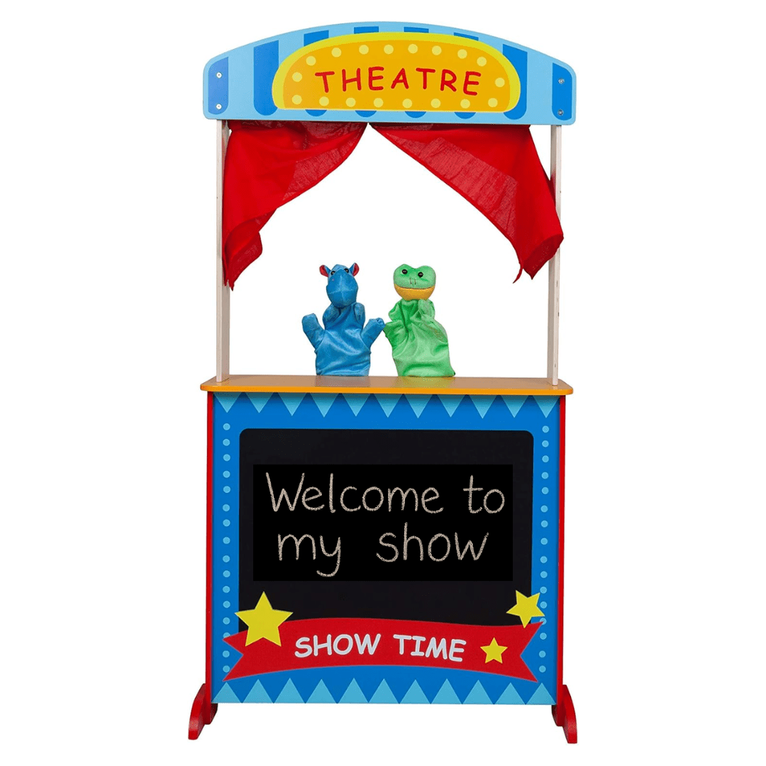 Toyster's 2-in-1 Wooden Puppet Workshop Theater, 13.13 lbs