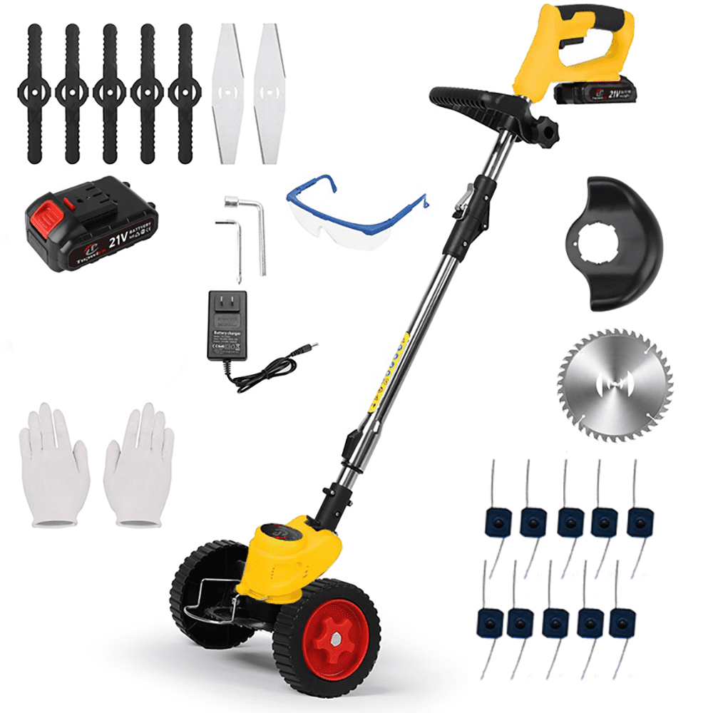 Topwire 21V Cordless Straight Shaft String Trimmer, Battery-Powered