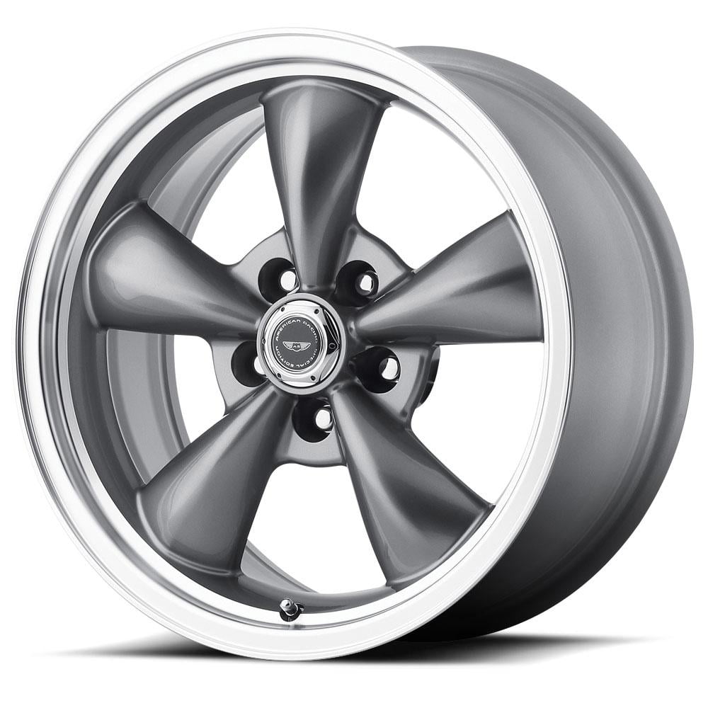 Torq Thurst M, Anthracite Machined Lip 17x7.5 Wheel with 5x110 Bolt Pattern - Gun Metal Wheel Rim