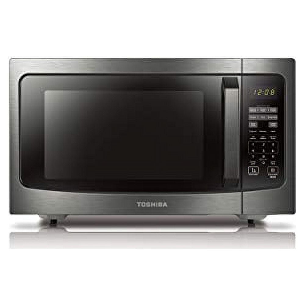Toshiba 1.6 cu. ft. 1200 Watts, Countertop Microwave Oven with Smart Sensor, ML-EM45P(BS), Black Stainless Steel