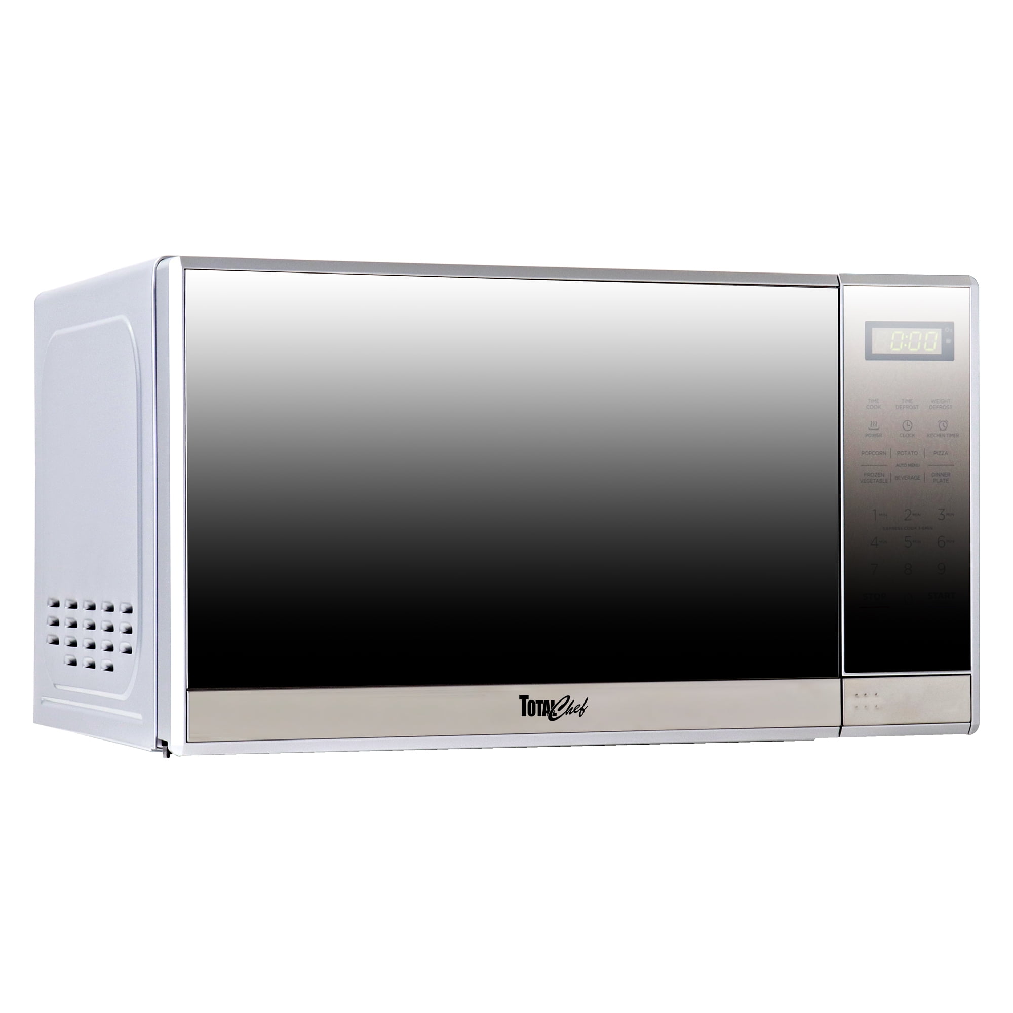 Total Chef 700W Microwave Oven, 0.7 Cu Ft, Digital Touchscreen, 6 Cooking Modes