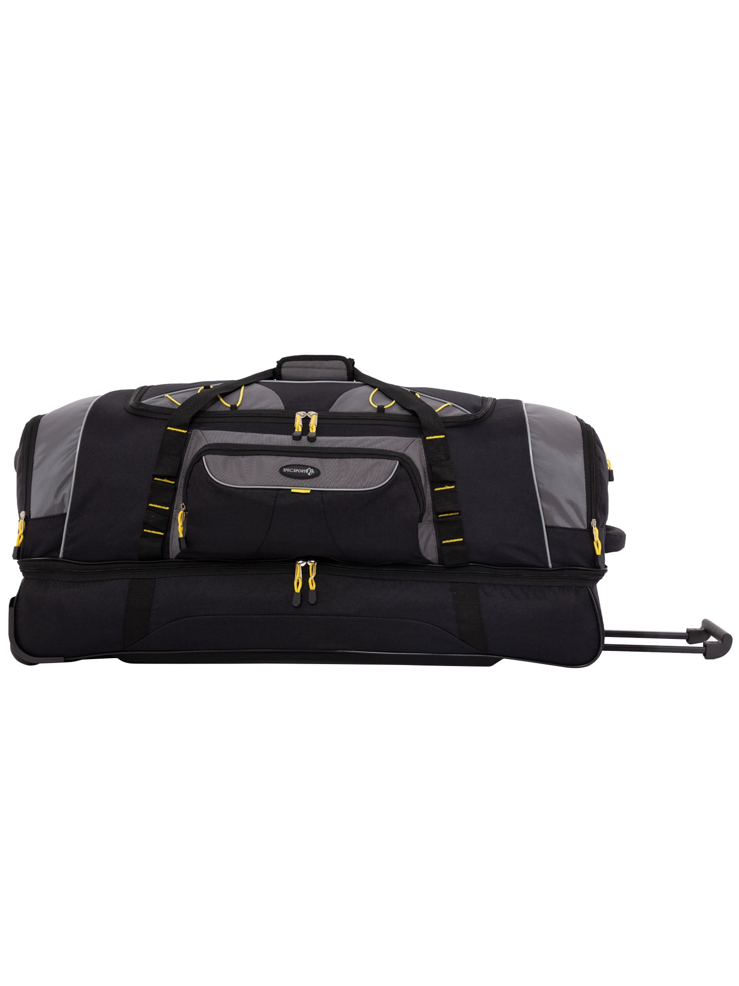 Travelers Club Jumbo 36" 2-Section Rolling Duffel with Blade Wheels - Black