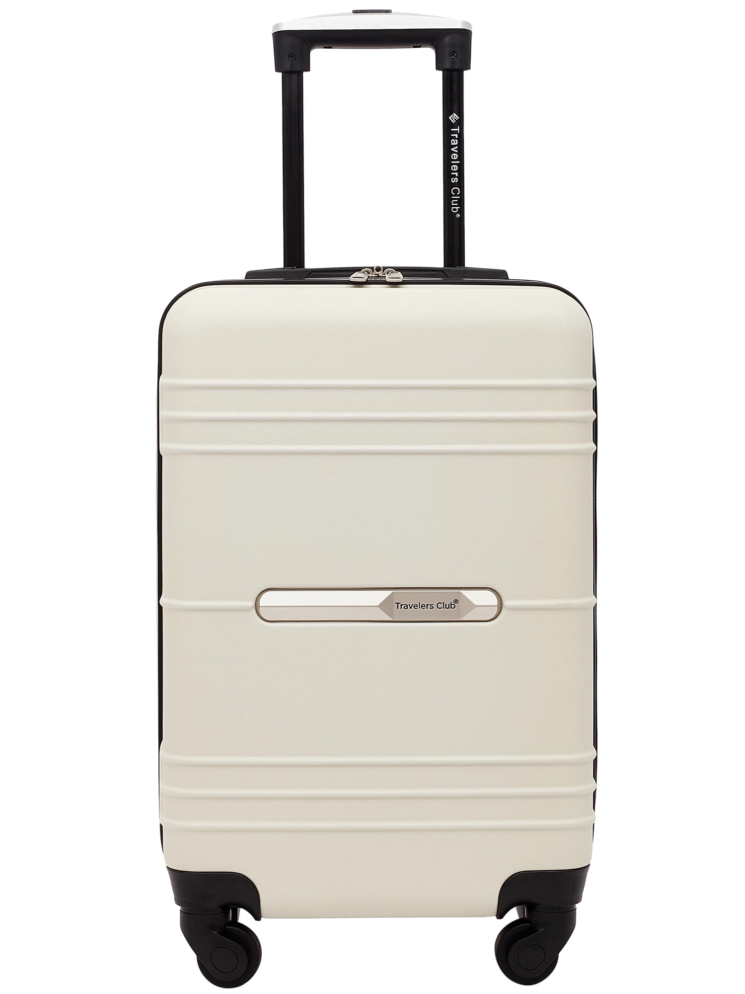 Travelers Club 20" Hard-Side Rolling Spinner Carry-on Luggage - Bone White