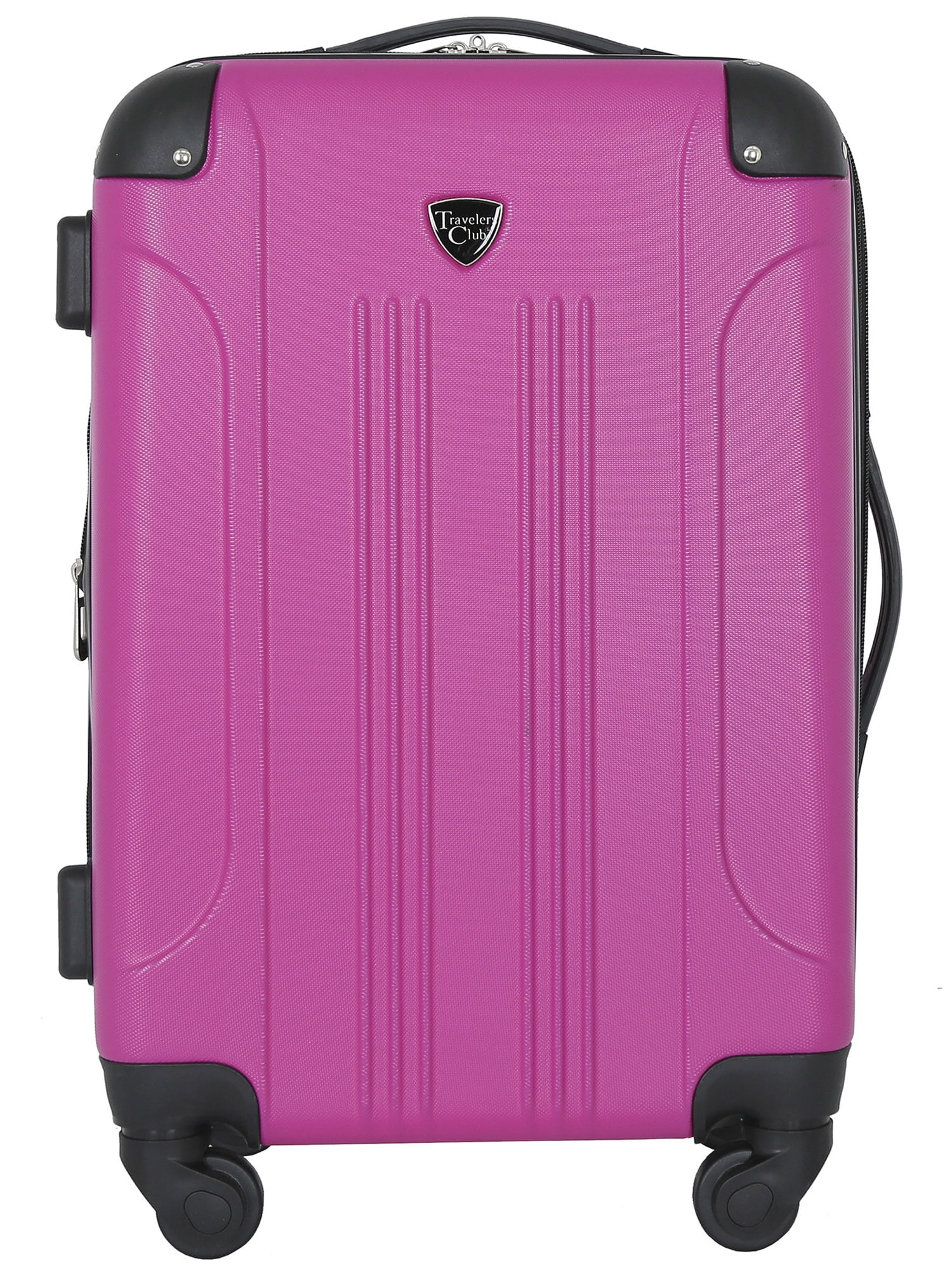 Travelers Club 20-inch Expandable ABS 20" Hard-Side Rolling Carry-On - Fuchsia