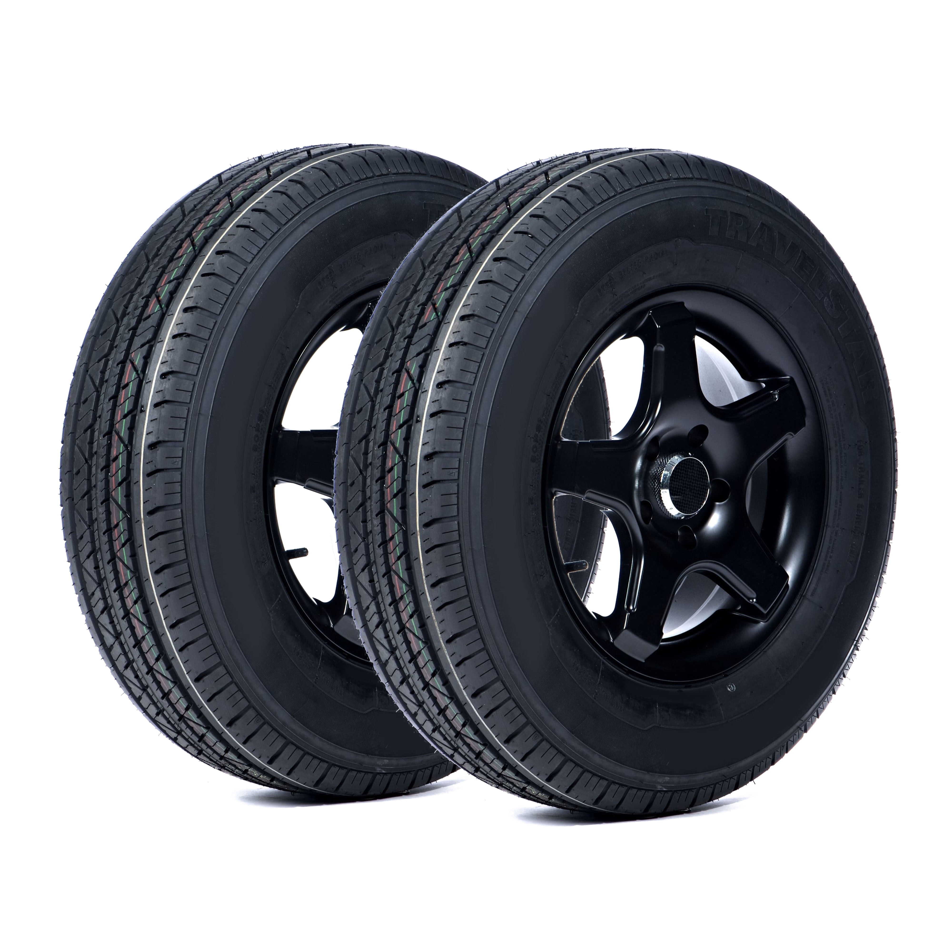Travelstar HF288 ST225/75R15 10 Ply 117/112N Load Range E Radial Trailer Tire - ST 225/75/15,Set of 2(Tire Only)