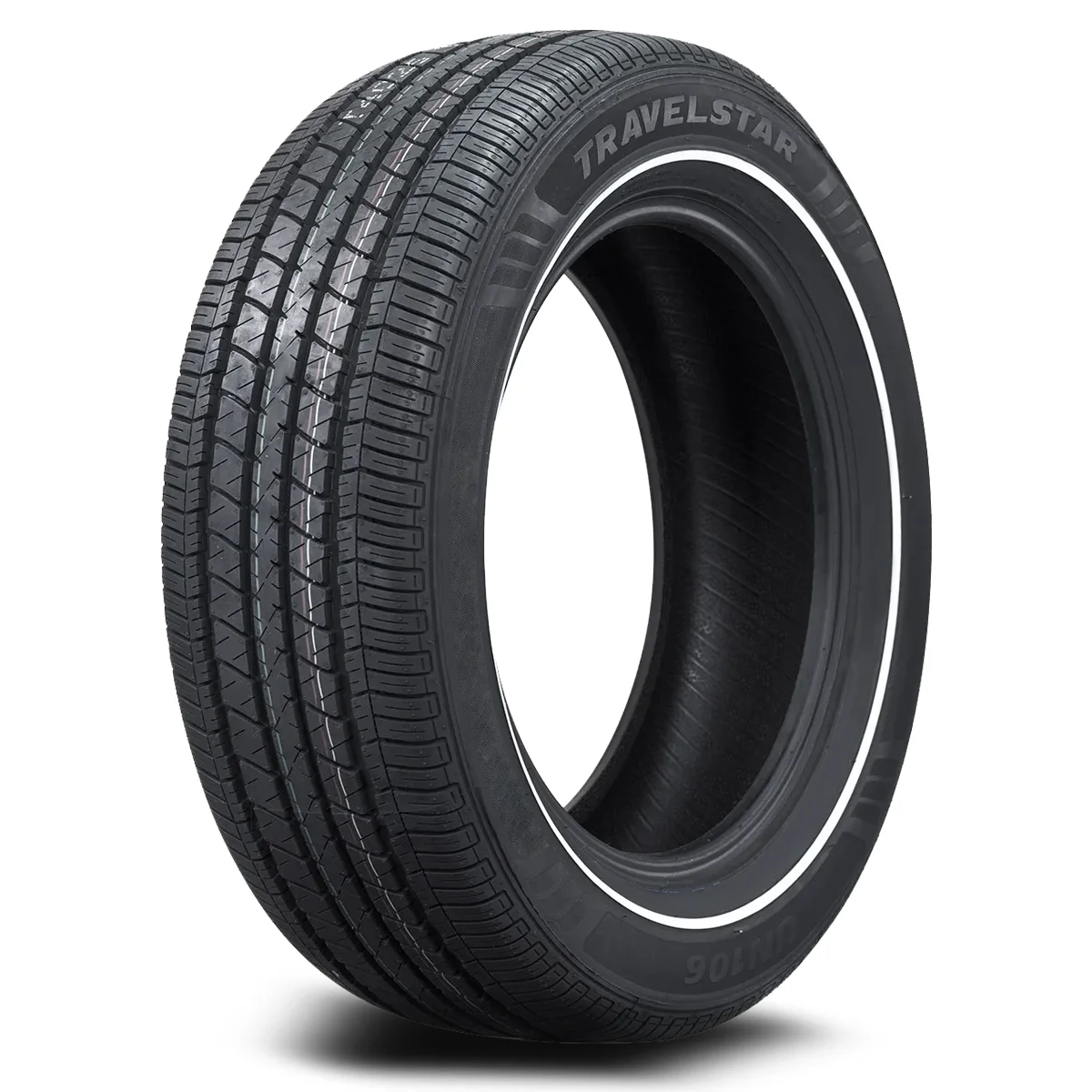 Travelstar UN106 All Season Tire 225/60R16 98T Passenger Tire 225/60/16,Narrow White Stripe 9mm(Tire Only)