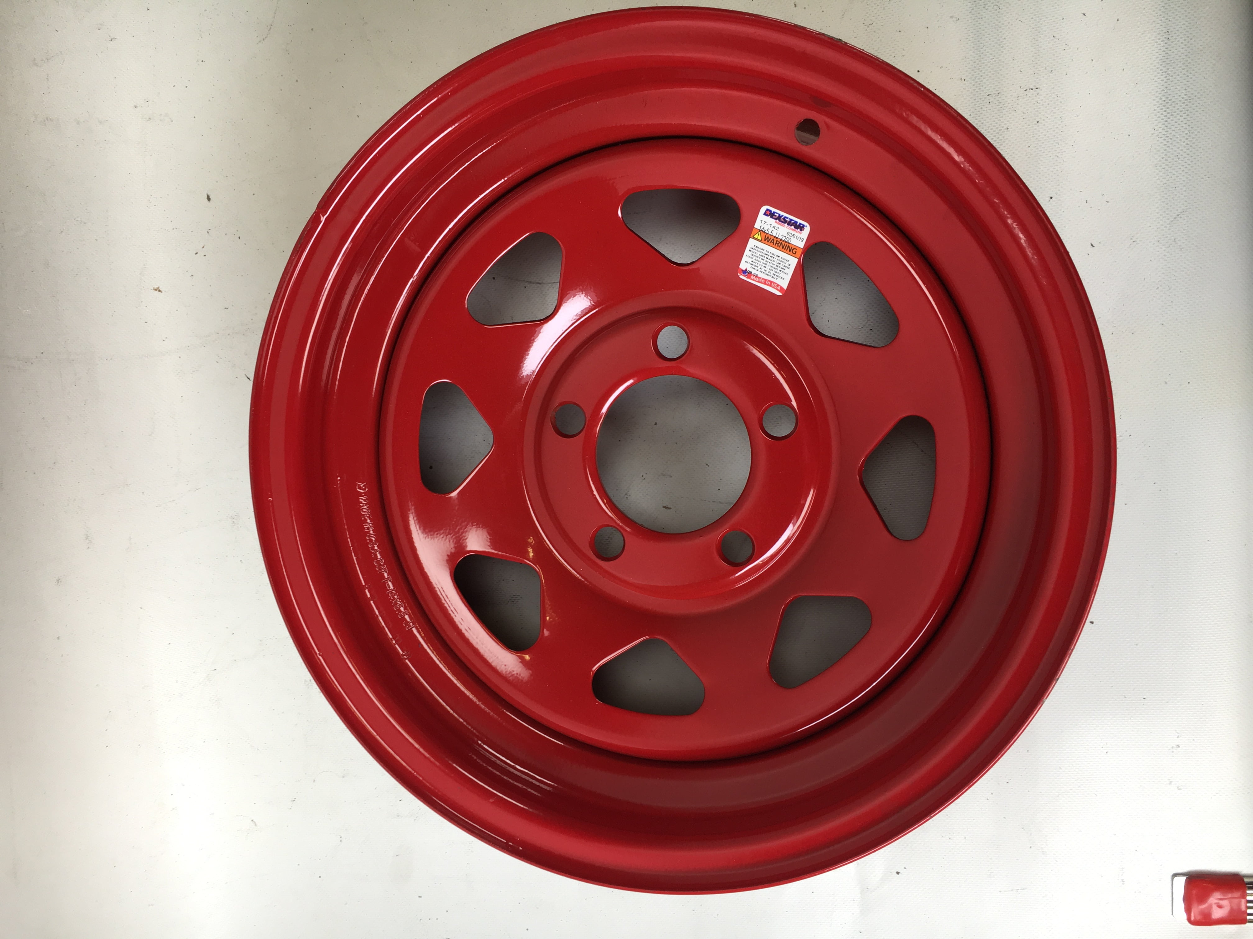 Trailer Wheel Rim #374 16x6 16"x6" Modular 8 Hole 6.5" OC Silver 1/2" Offset