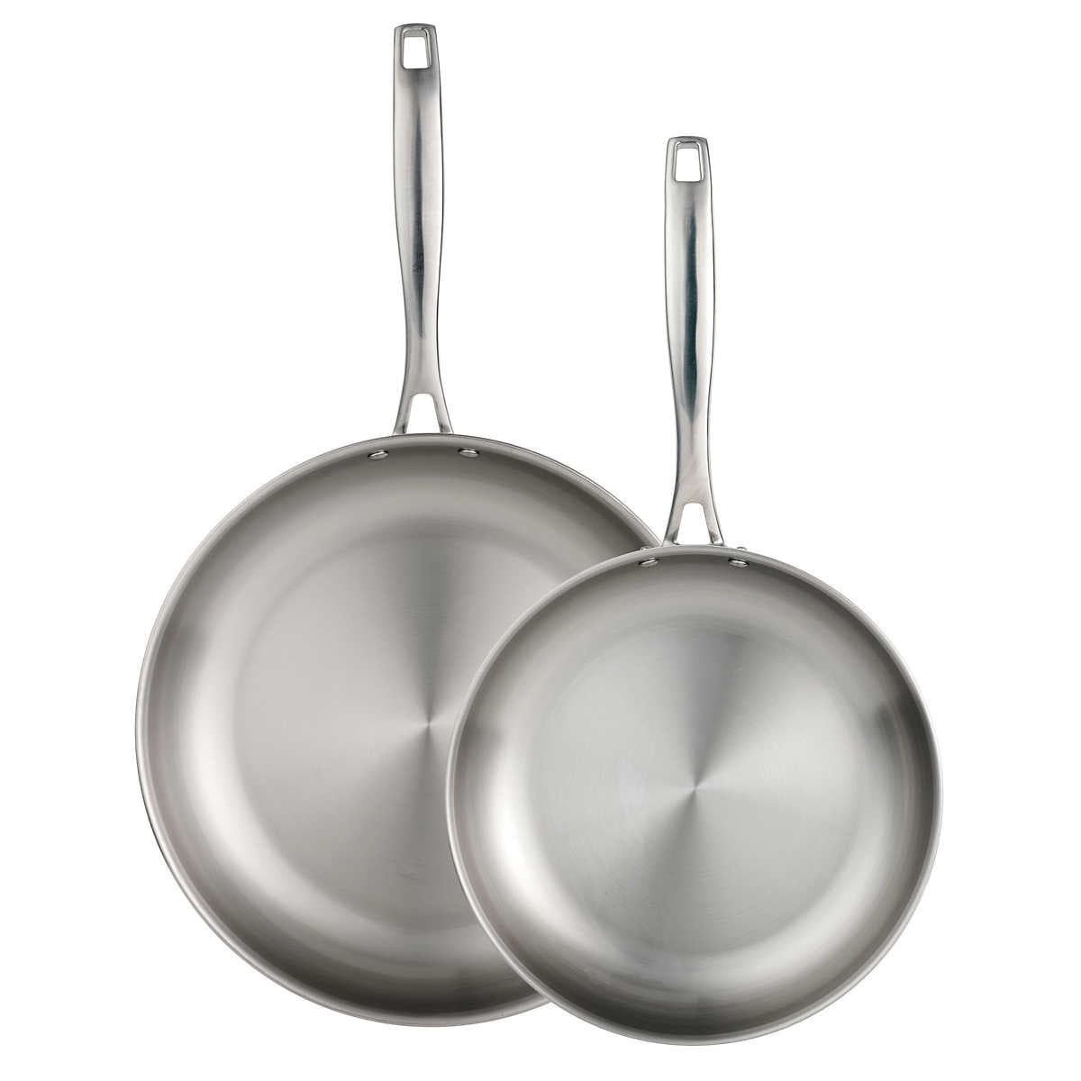 Tramontina 10” & 12" Try-Ply Stainless Steel Frying Pan, Set of 2