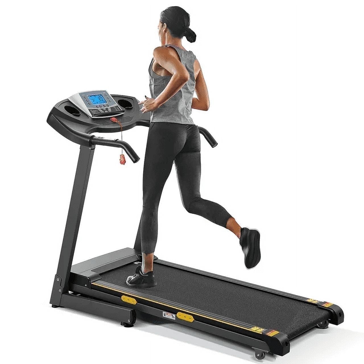 MaxKare Treadmill with Incline Folding with 12 Level Automatic Incline 2.5hp Power 8.5mhp Speed Running Machine 15 Preset Training Program Electric Treadmill for Home Use