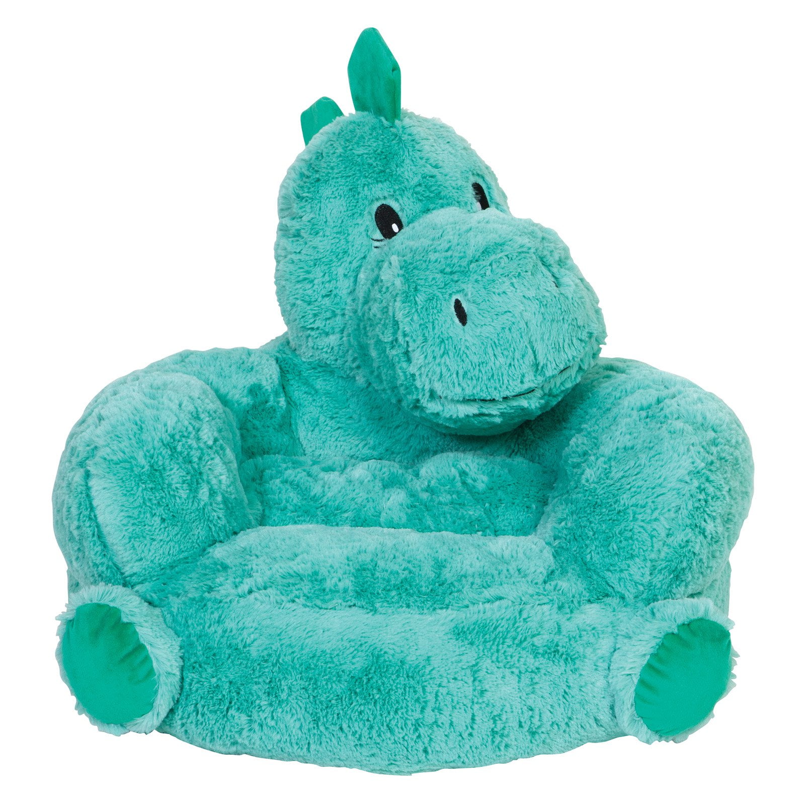 Trend Lab Toddler Plush Teal and Green Dinosaur Character Chair