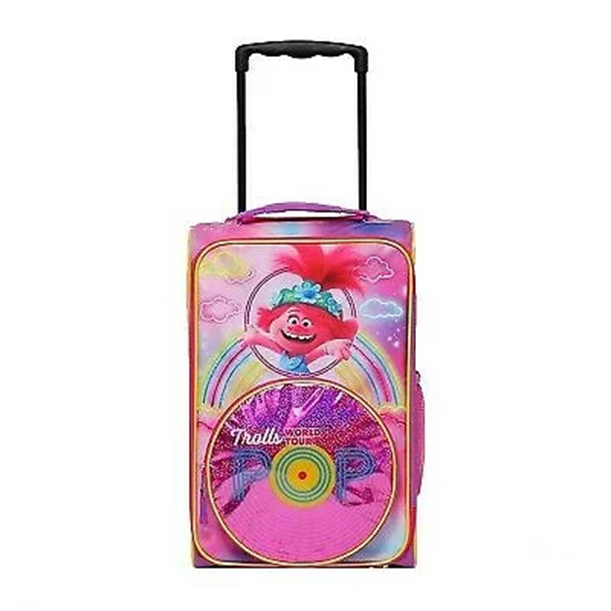 Trolls Pop World Tour 18" Wheeled Softside Carry-on Rolling Luggage for Kids