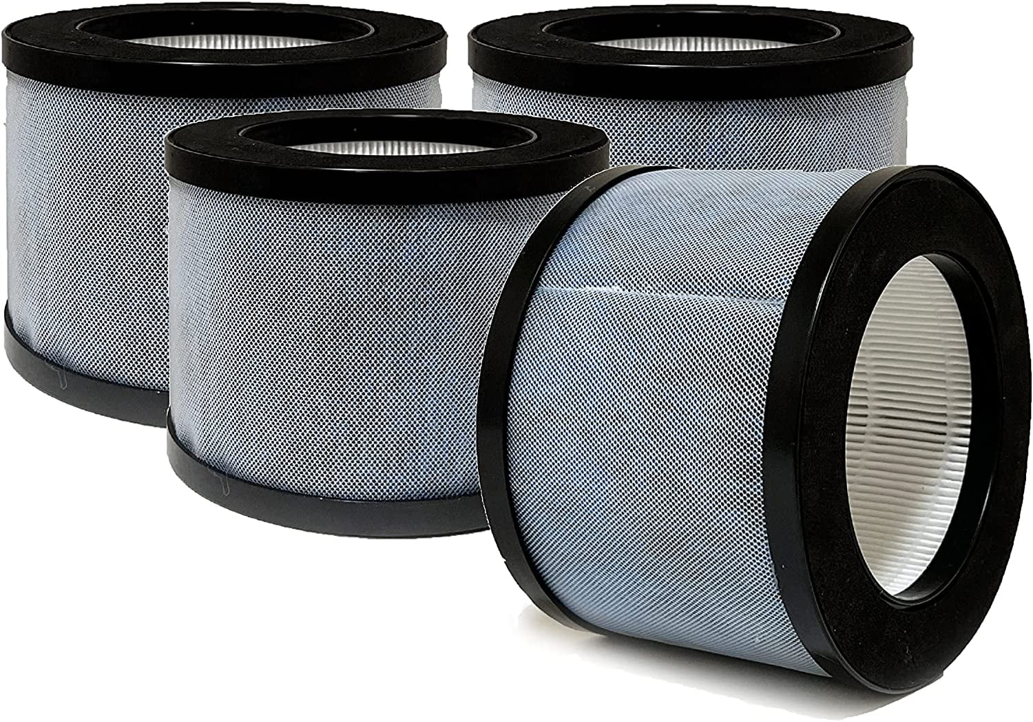 True HEPA Filter Replacement For AROEVE MK01 MK06 ALROCKET JH01 JH06 Air Purifier, Elechomes EPI081/ EP1081, Intelabe EPI080/ EP1080, Kloudi DH-JH01 DH-JH06, Pomoron MJ001H, 4 Pack