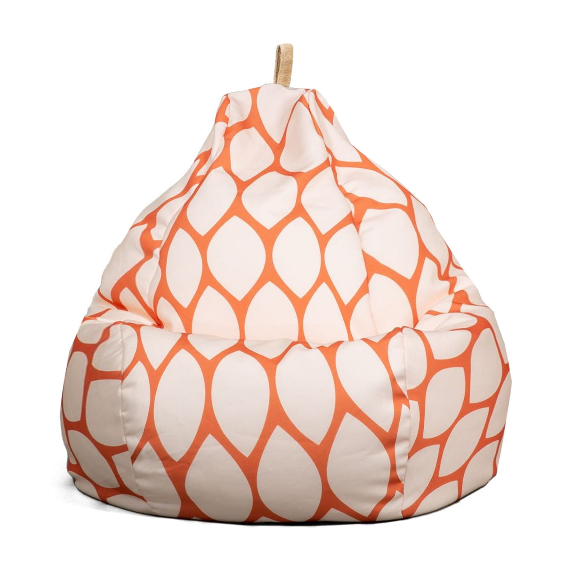 Big Joe Tuffet Weatherproof Bean Bag Chair, Paprika Bella Sunmax , Durable Weather Resistant Fabric, 2.5 feet Teardrop