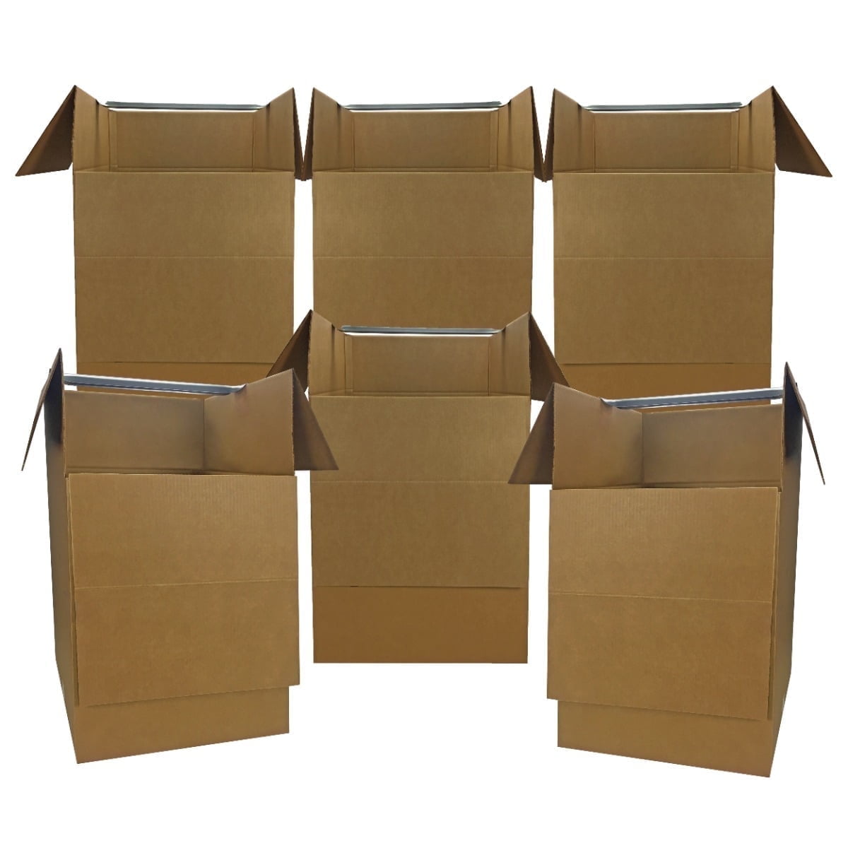 UBMOVE Wardrobe Boxes - 6 Boxes with Bars, 24" x 24" x 40", 6 Pack