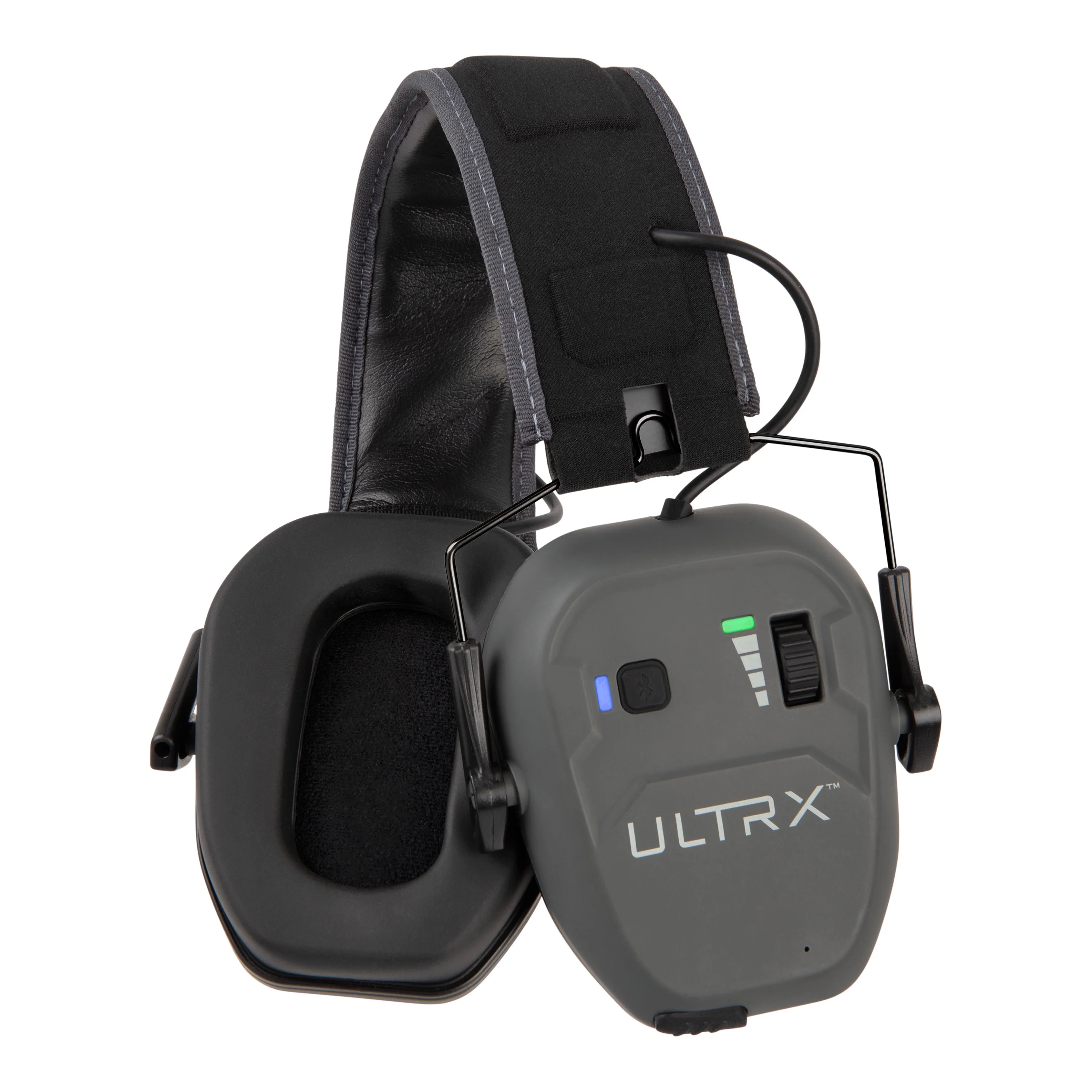 ULTRX Bionic Bluetooth Earmuffs, Nrr 22 Decibels, Gray, 0.52 lb, Model 2242A