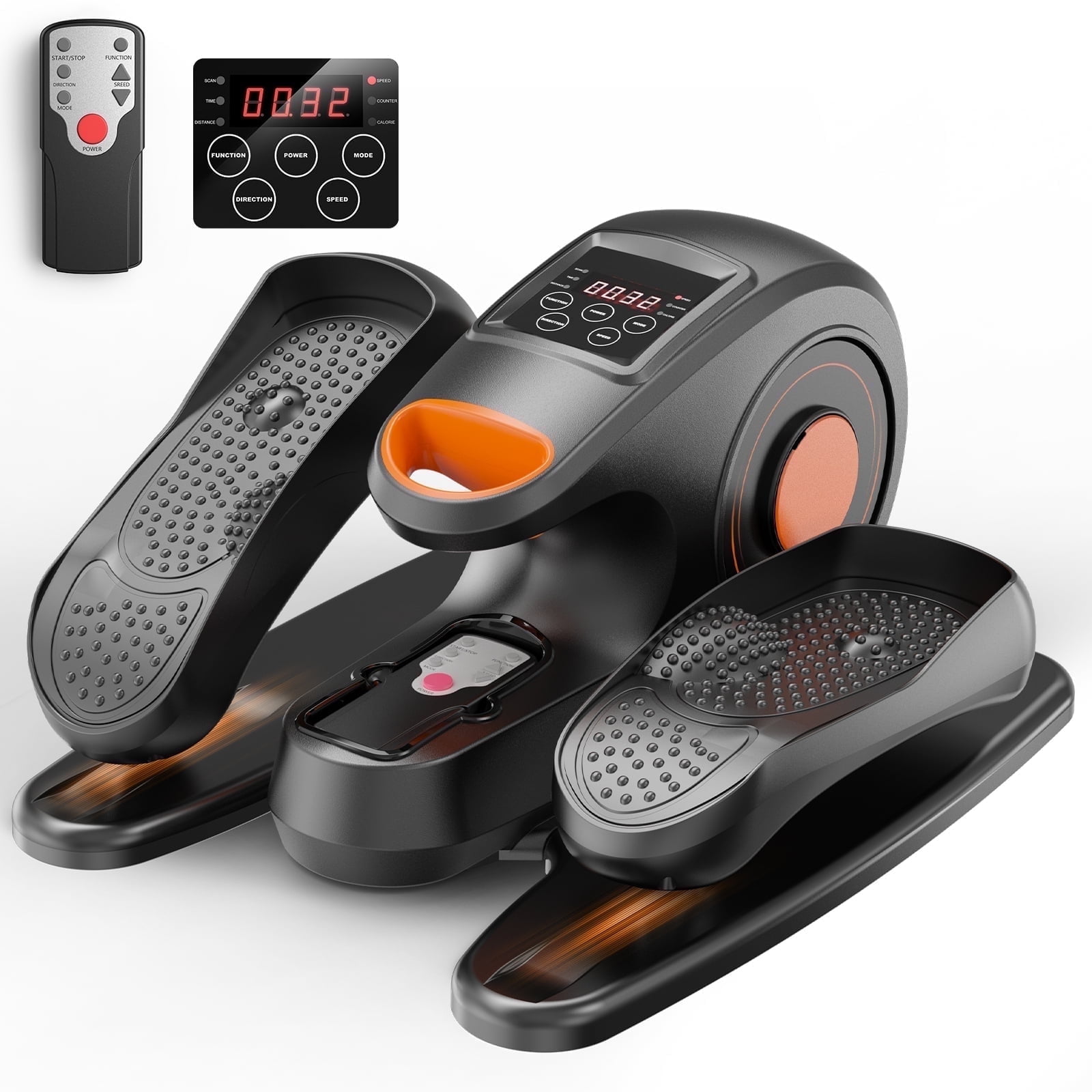 YOSUDA Under Desk Ellipticals Electric, Elipse Leg Pedal Exerciser for Seniors Fully Assembled, Seated Pedal Exerciser with Remote Control & Non-Slip Pedals