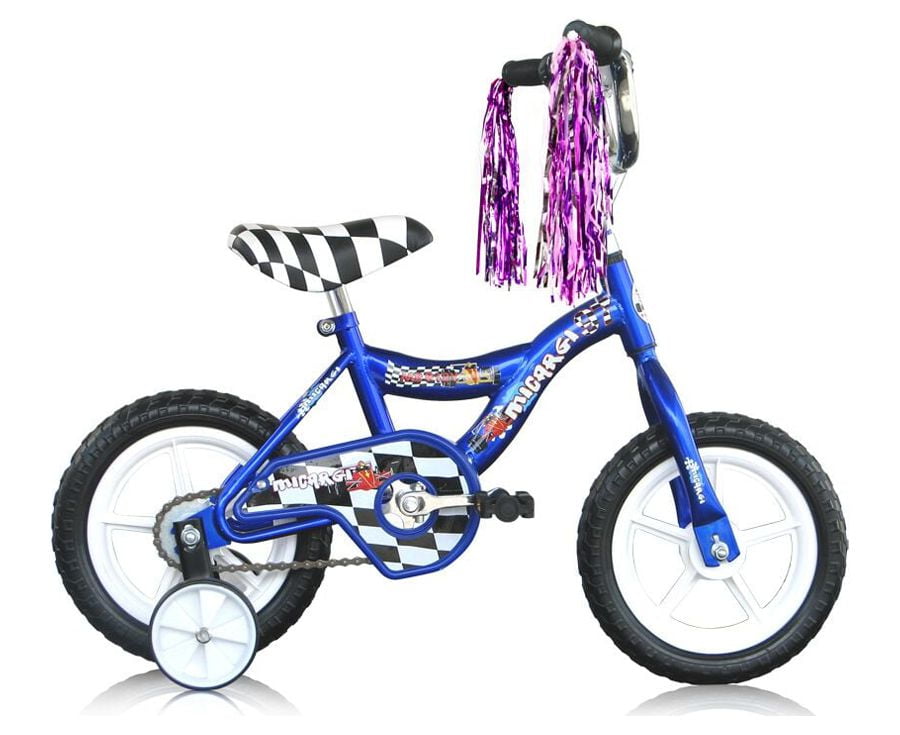 USToyOutlet 12" BMX Bicycle S-Type Frame EVA Tire No Brake Bike Kid's Bike - Blue