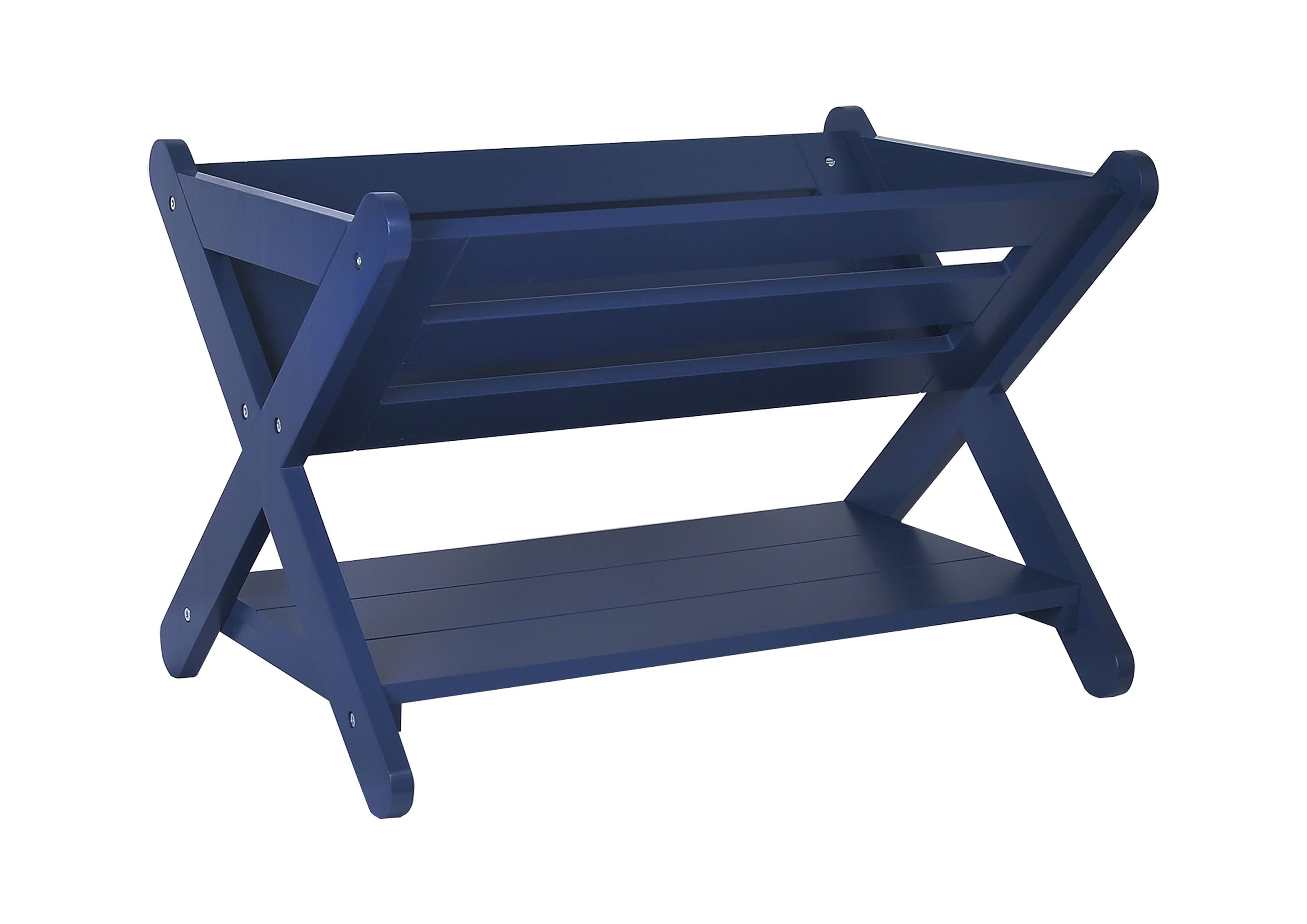 UTEX Kids' Book Caddy with Shelf, Kids Bookcase Storage with Shelf, Kids Book Storage Organizer for Toddlers, Kids (Blue)