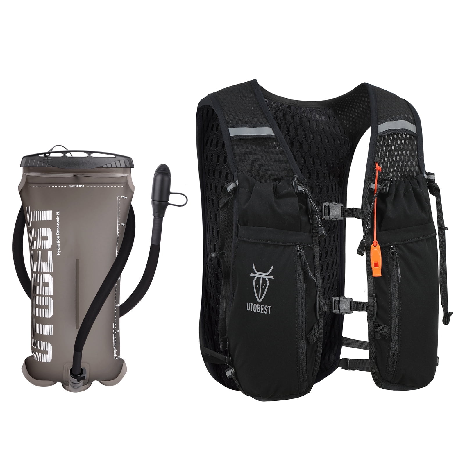 UTOBEST 10L Hydration Vest Backpack with 2L Water Bladder for Outdoor