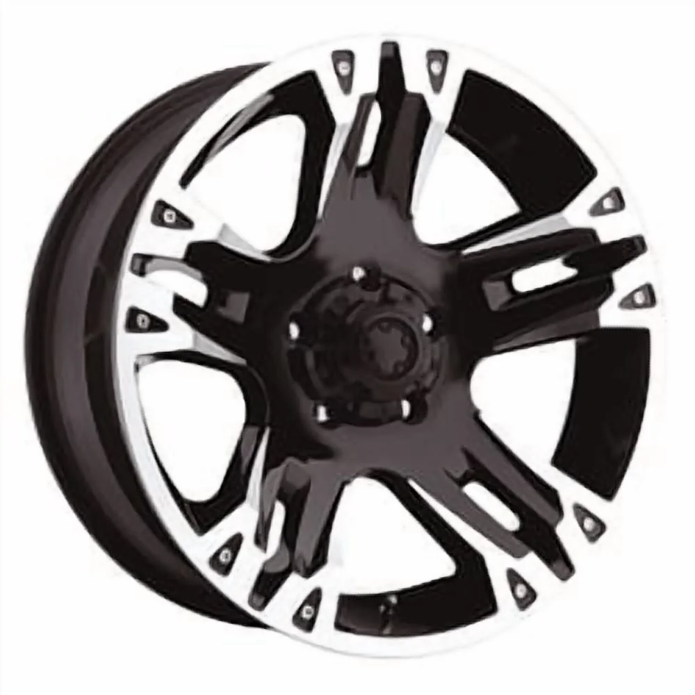 Ultra 235B Maverick 18x9 6x139.7 +25et Gloss Black Diamond Cut Clear Coat Wheel 2018 Chevrolet Silverado 1500
